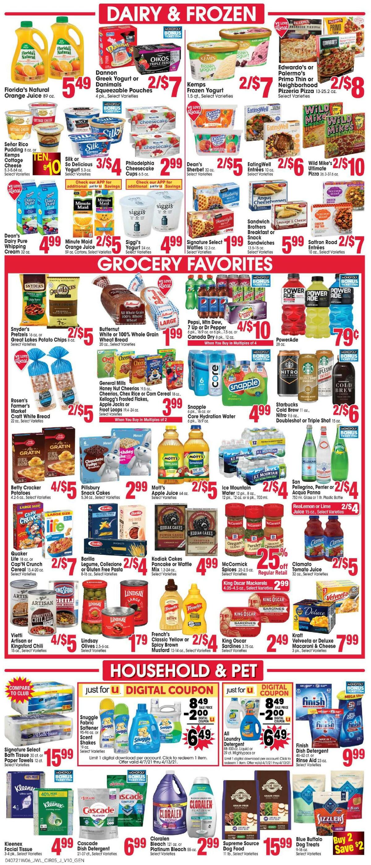 Jewel Osco Weekly Ad from April 7