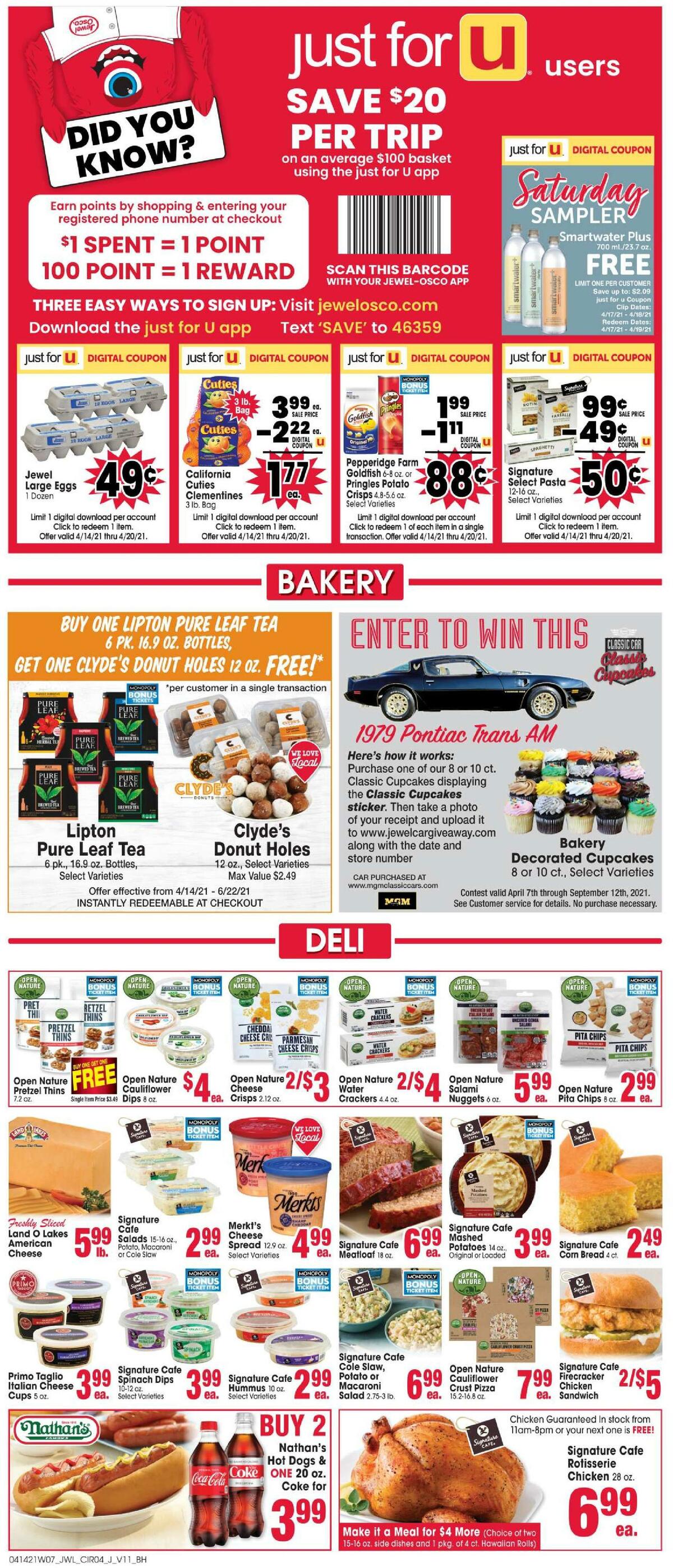 Jewel Osco Weekly Ad from April 14