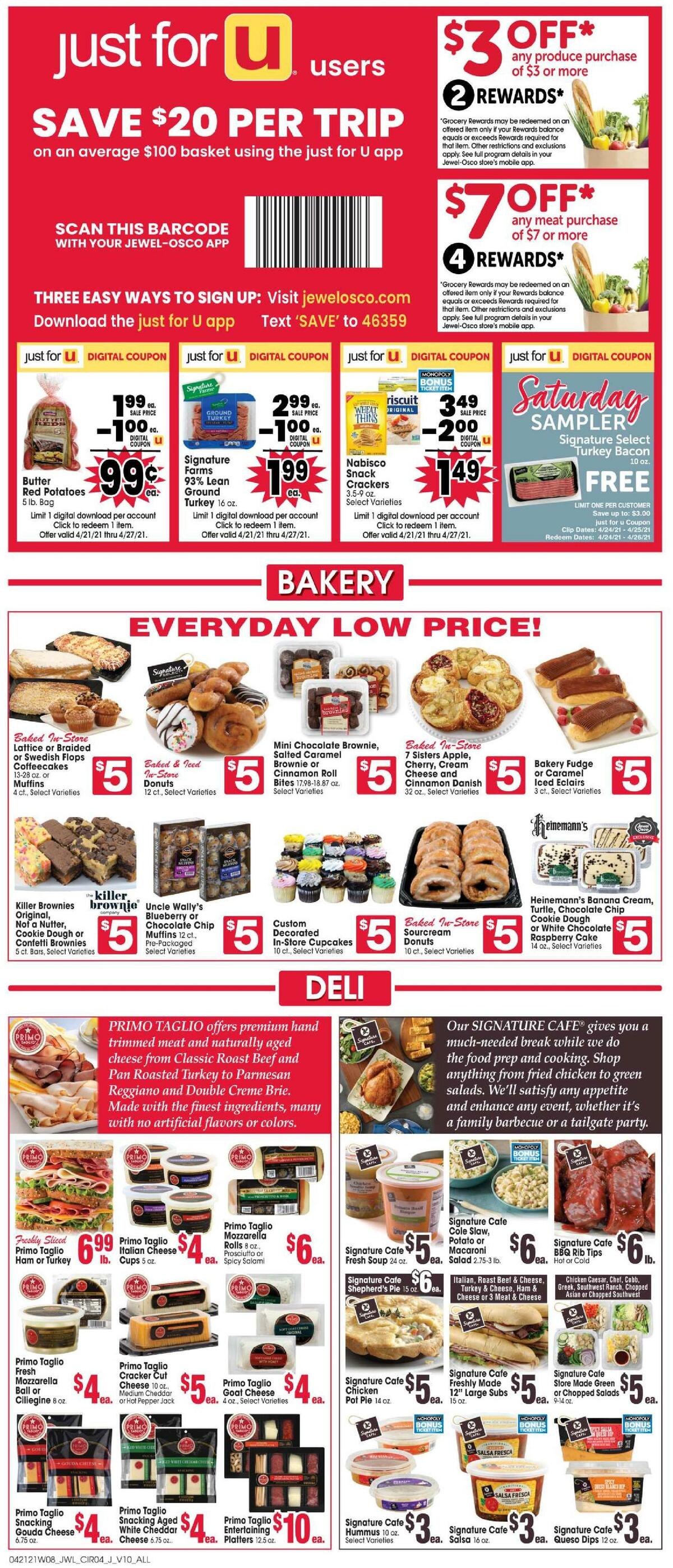 Jewel Osco Weekly Ad from April 21