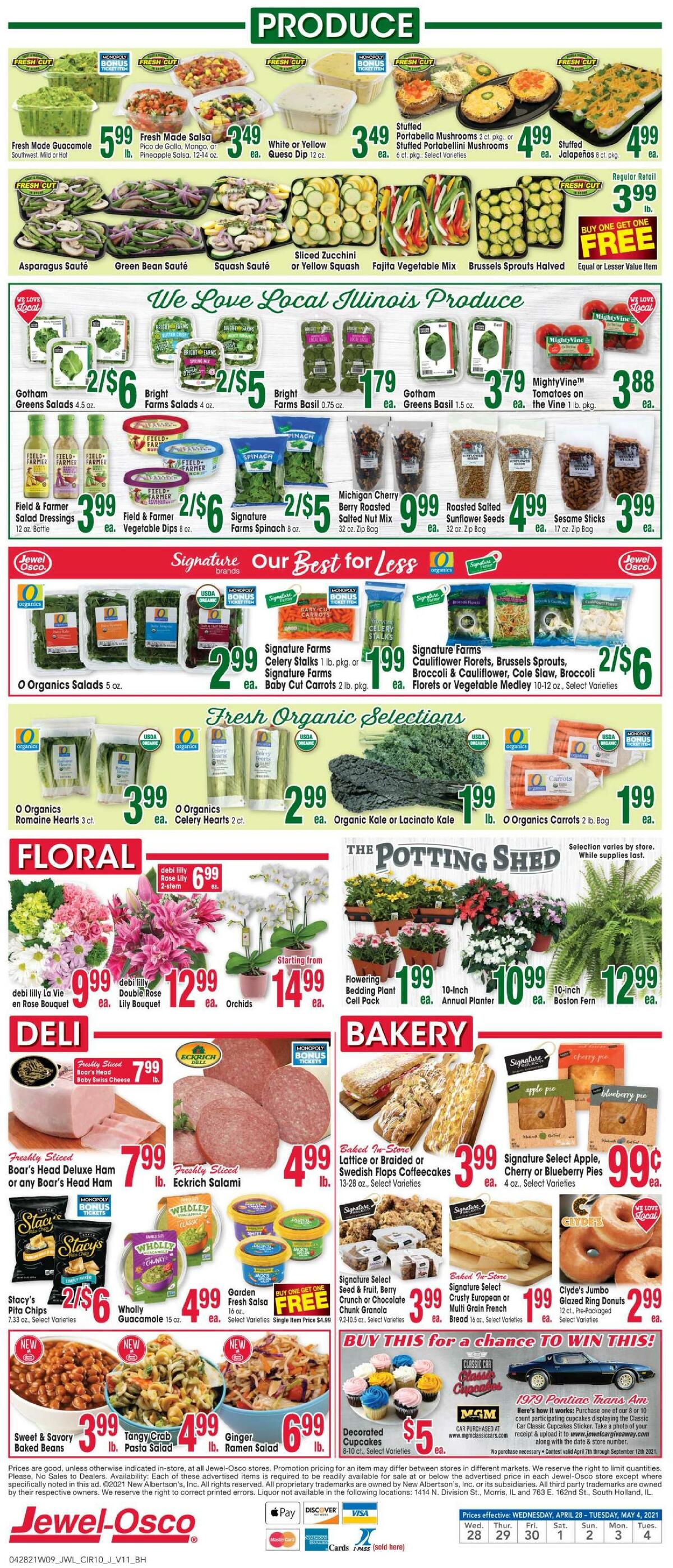 Jewel Osco Weekly Ad from April 28