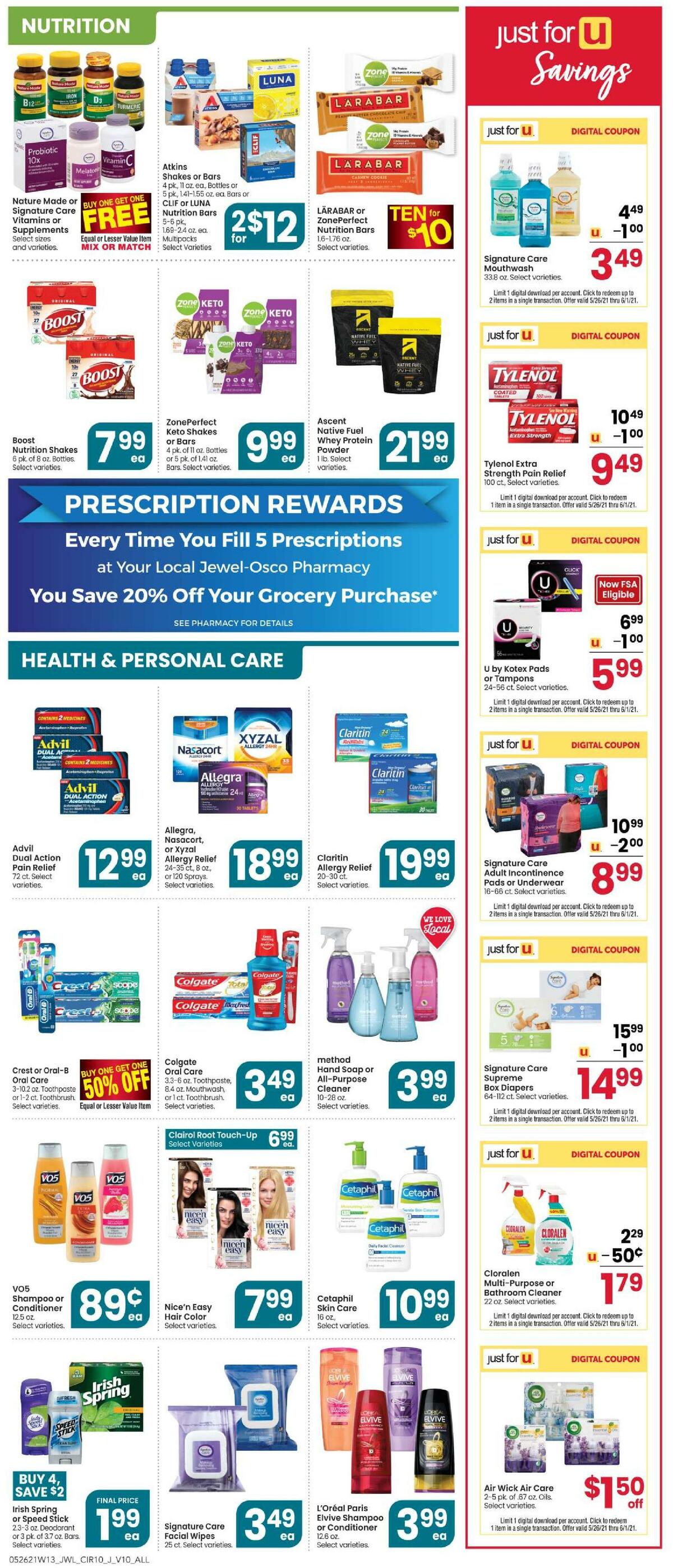 Jewel Osco Weekly Ad from May 26