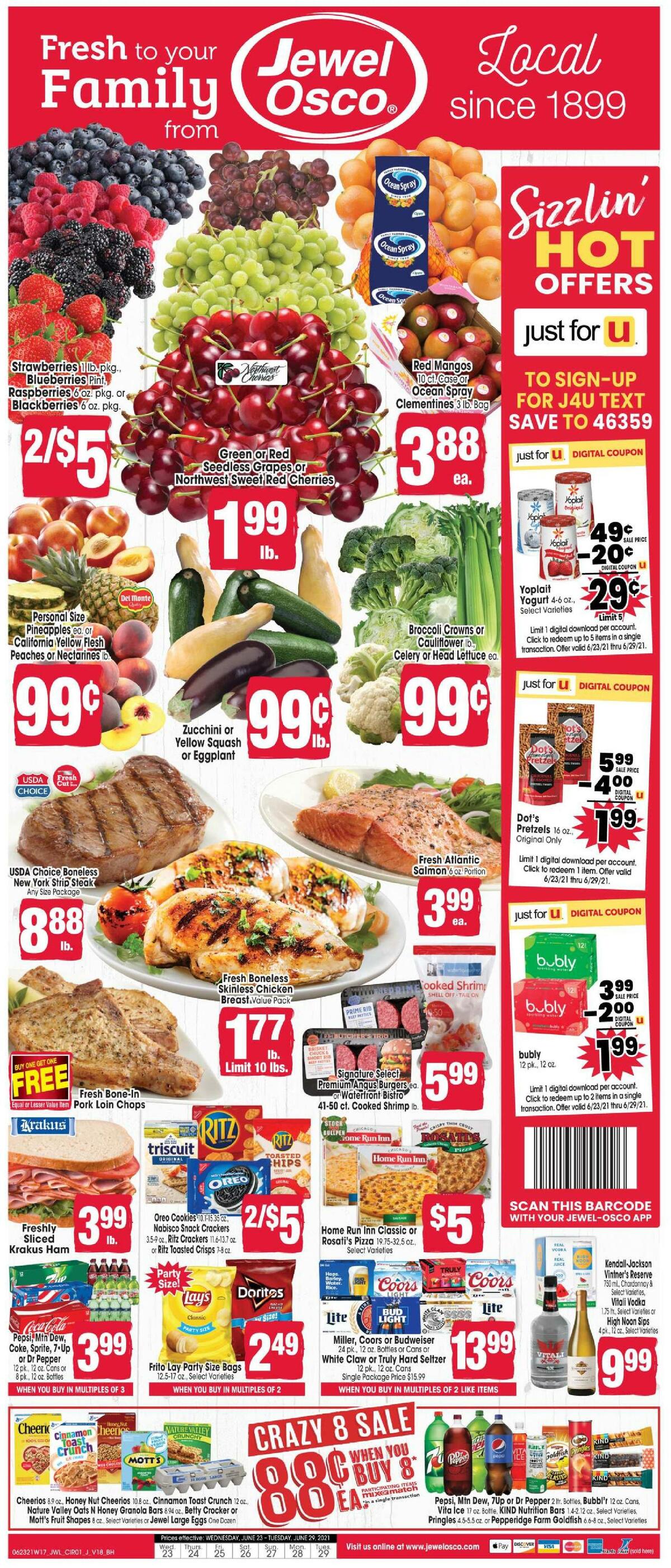 Jewel Osco Weekly Ad from June 23