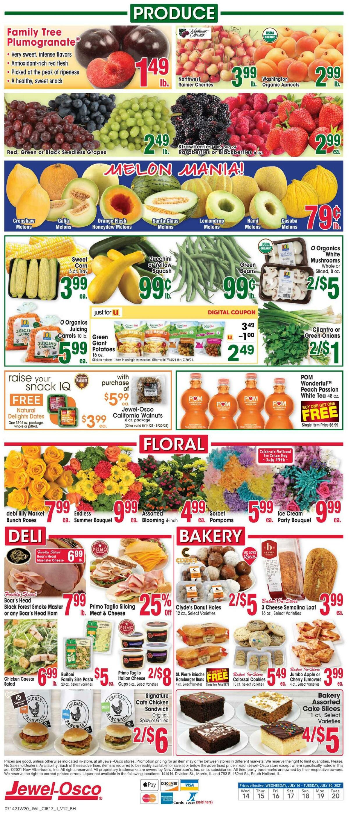 Jewel Osco Weekly Ad from July 14