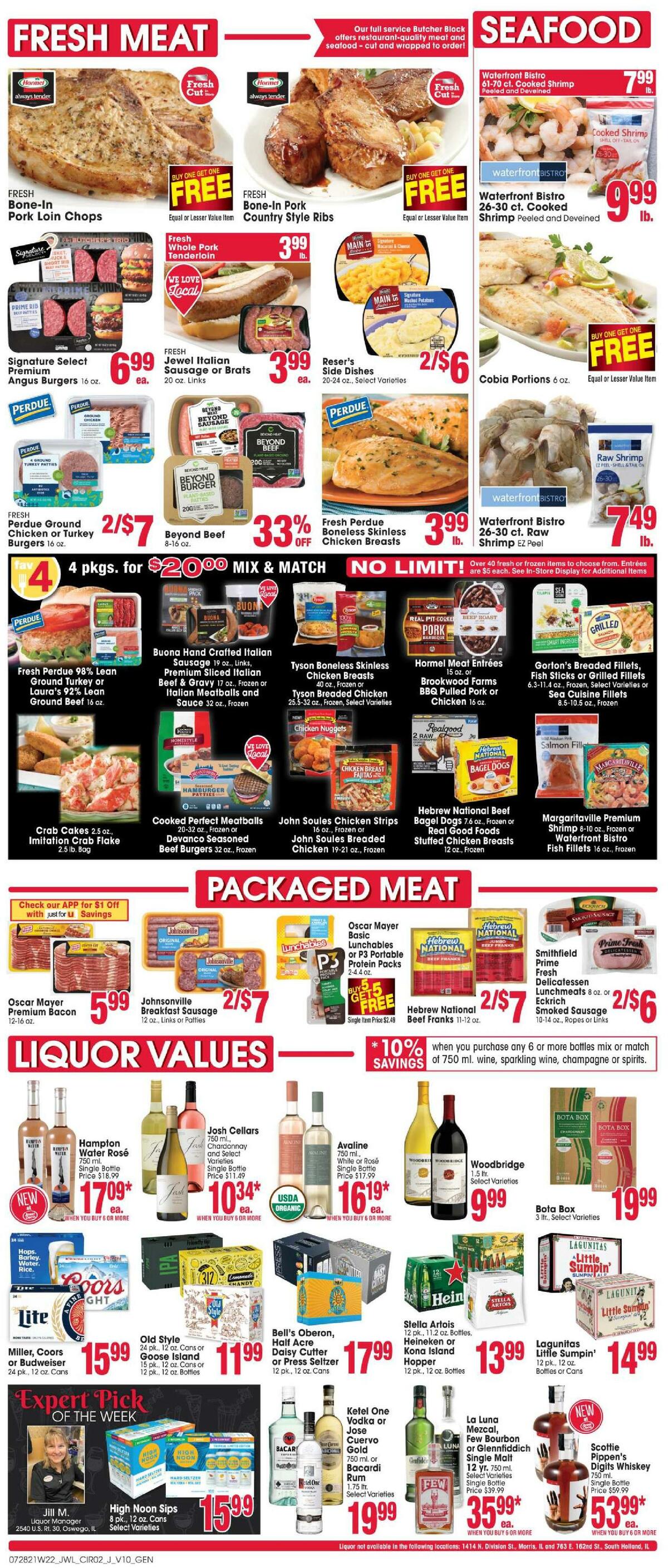 Jewel Osco Weekly Ad from July 28