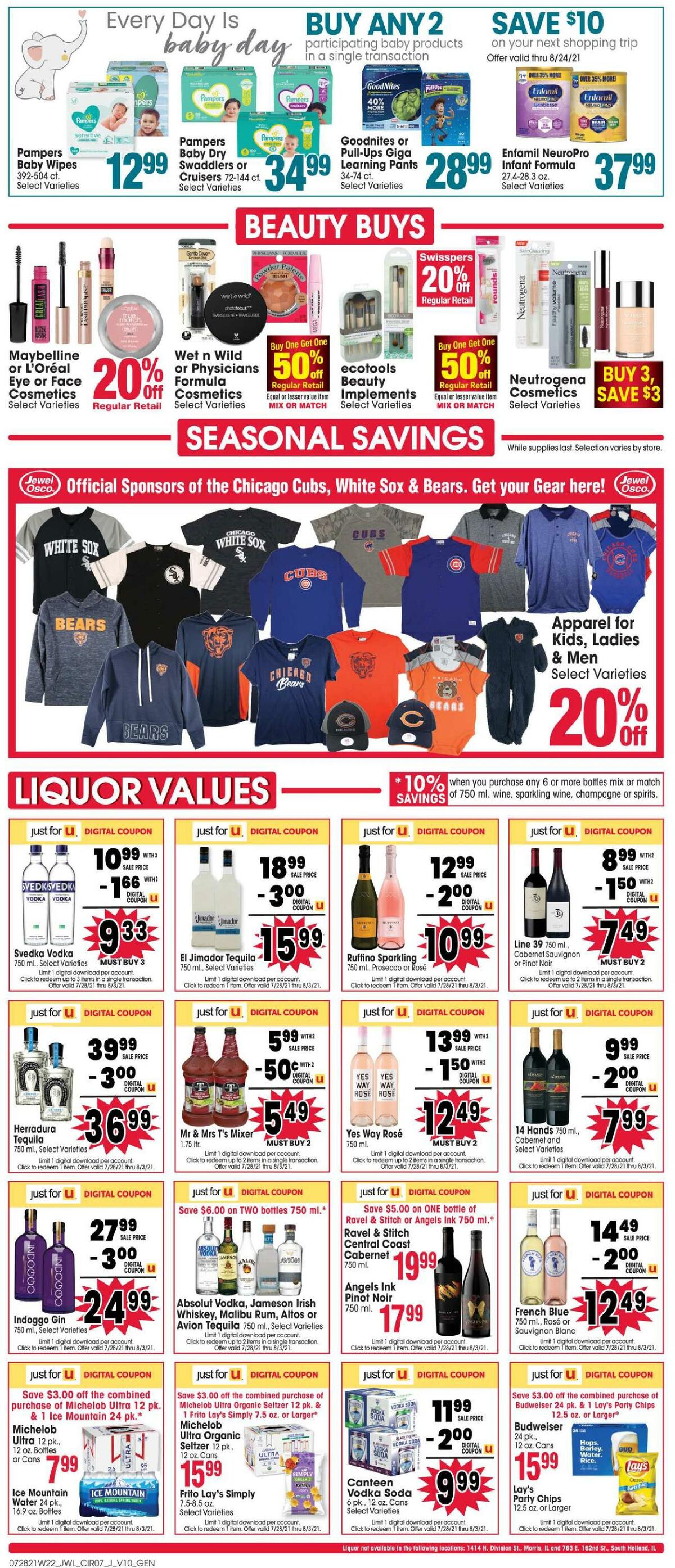 Jewel Osco Weekly Ad from July 28