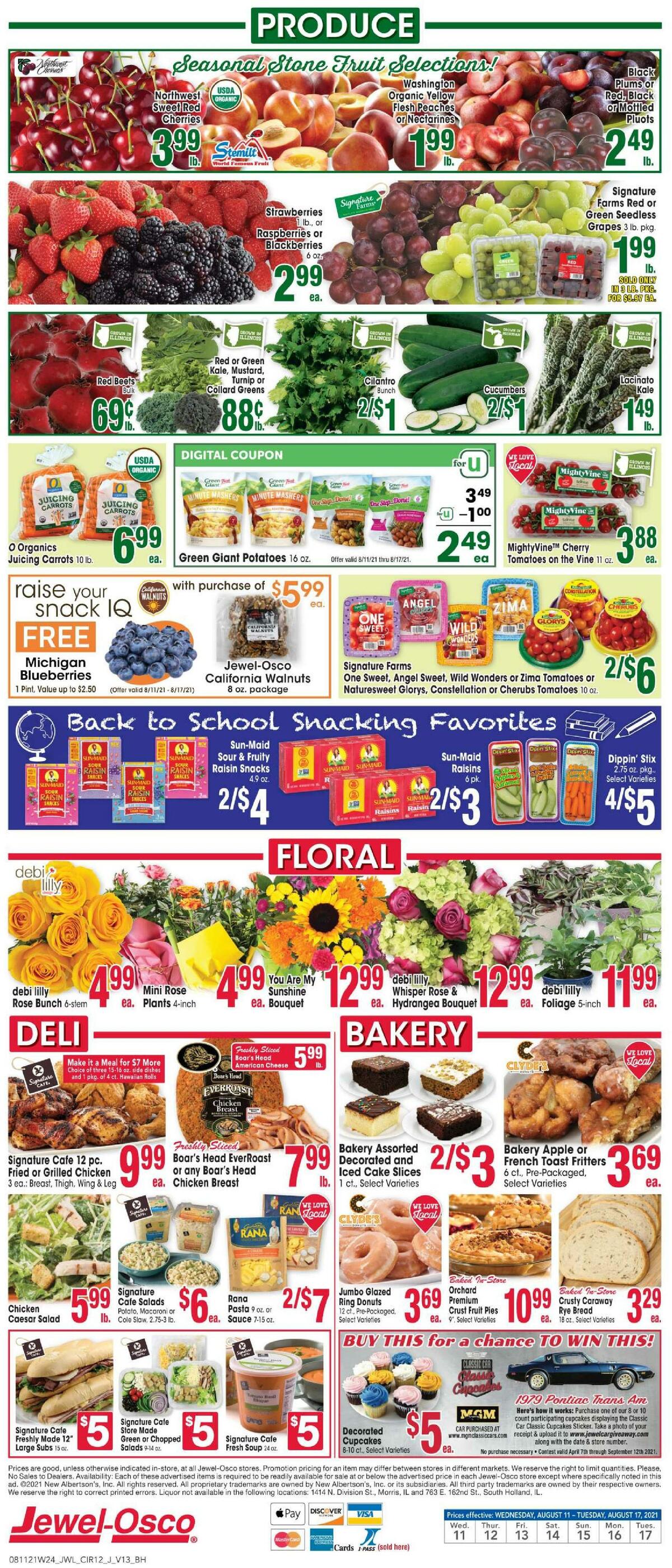 Jewel Osco Weekly Ad from August 11