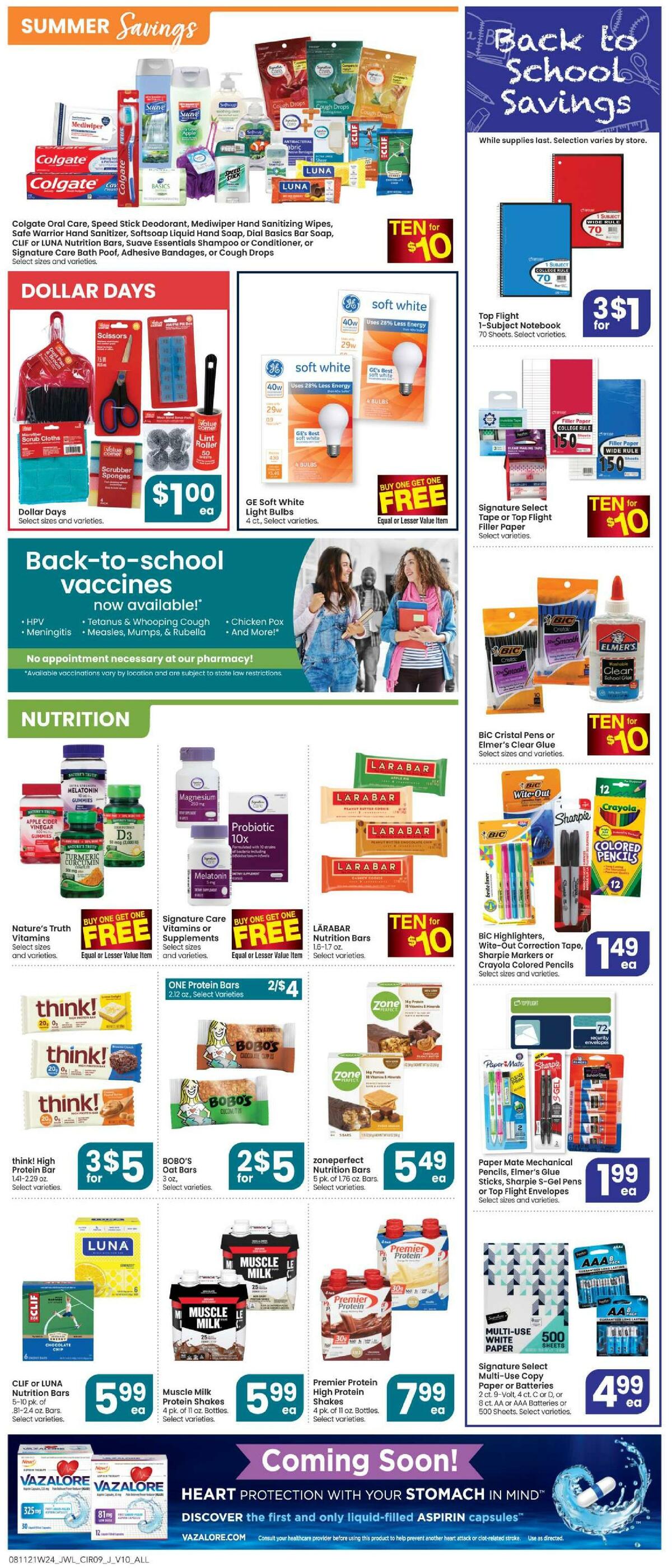 Jewel Osco Weekly Ad from August 11