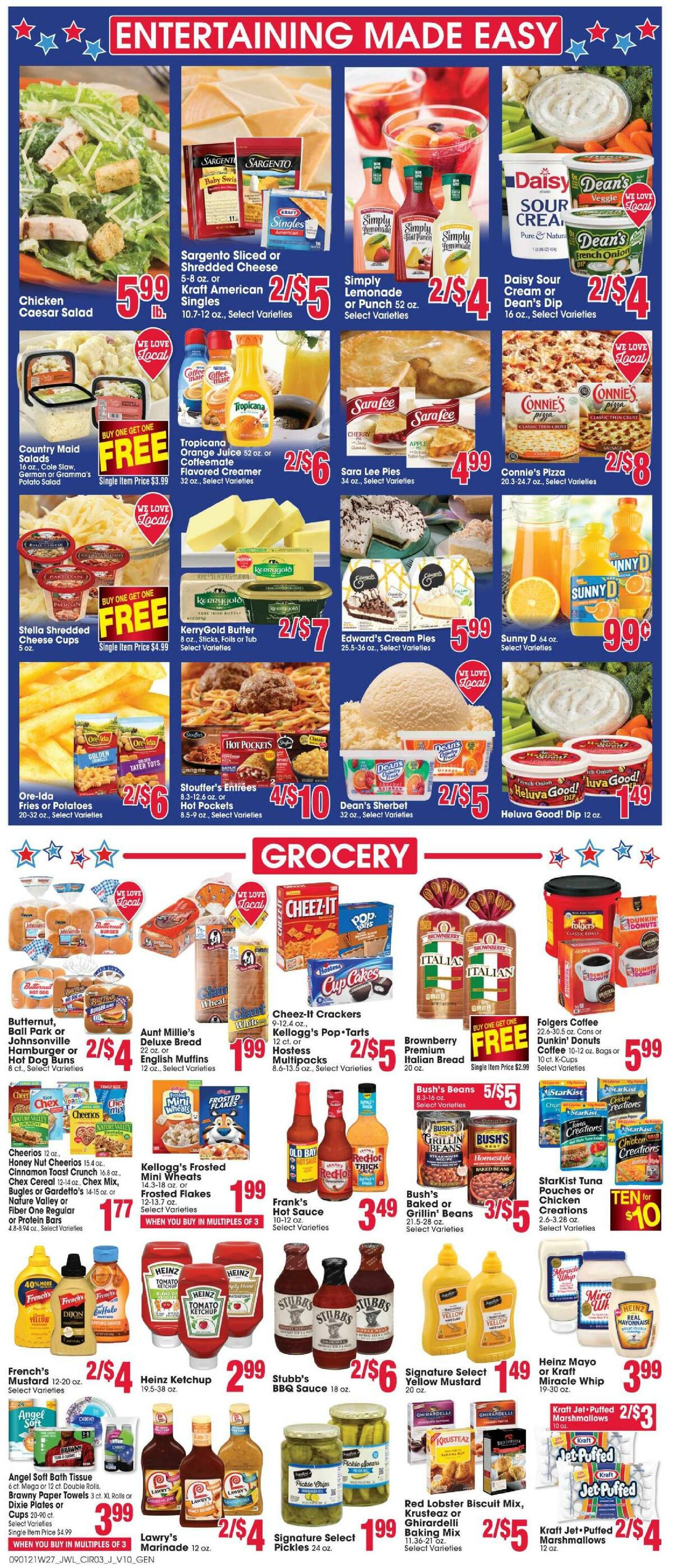Jewel Osco Weekly Ad from September 1