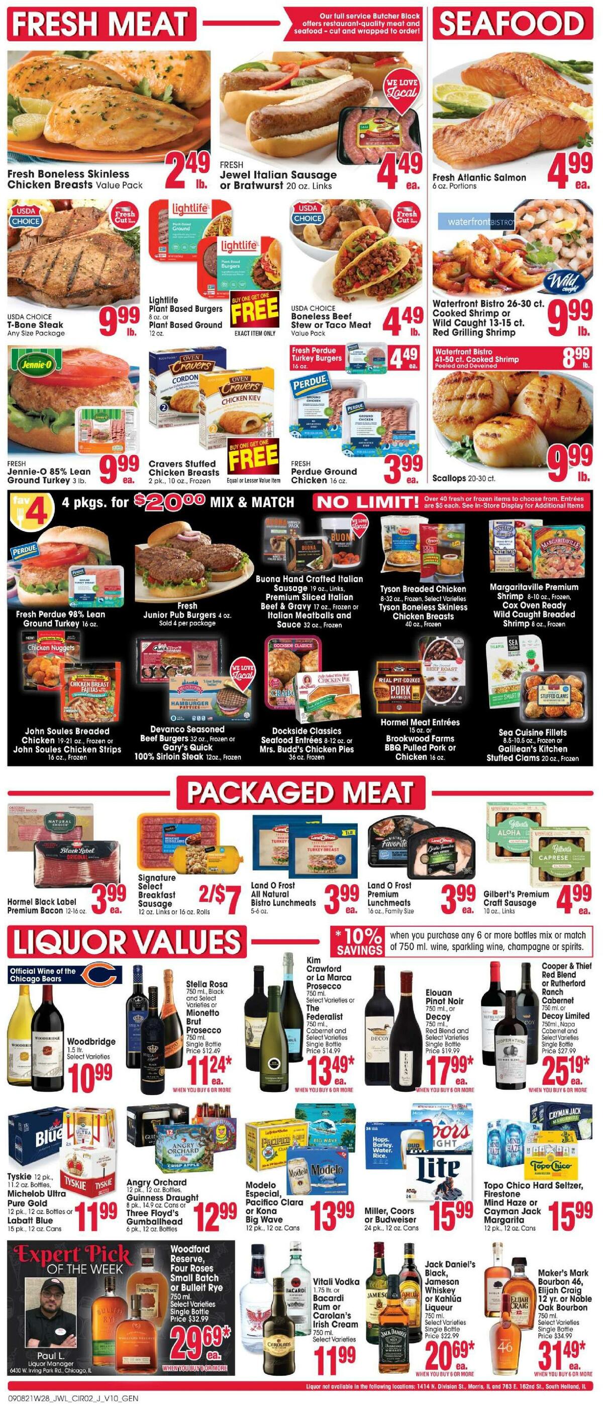 Jewel Osco Weekly Ad from September 8