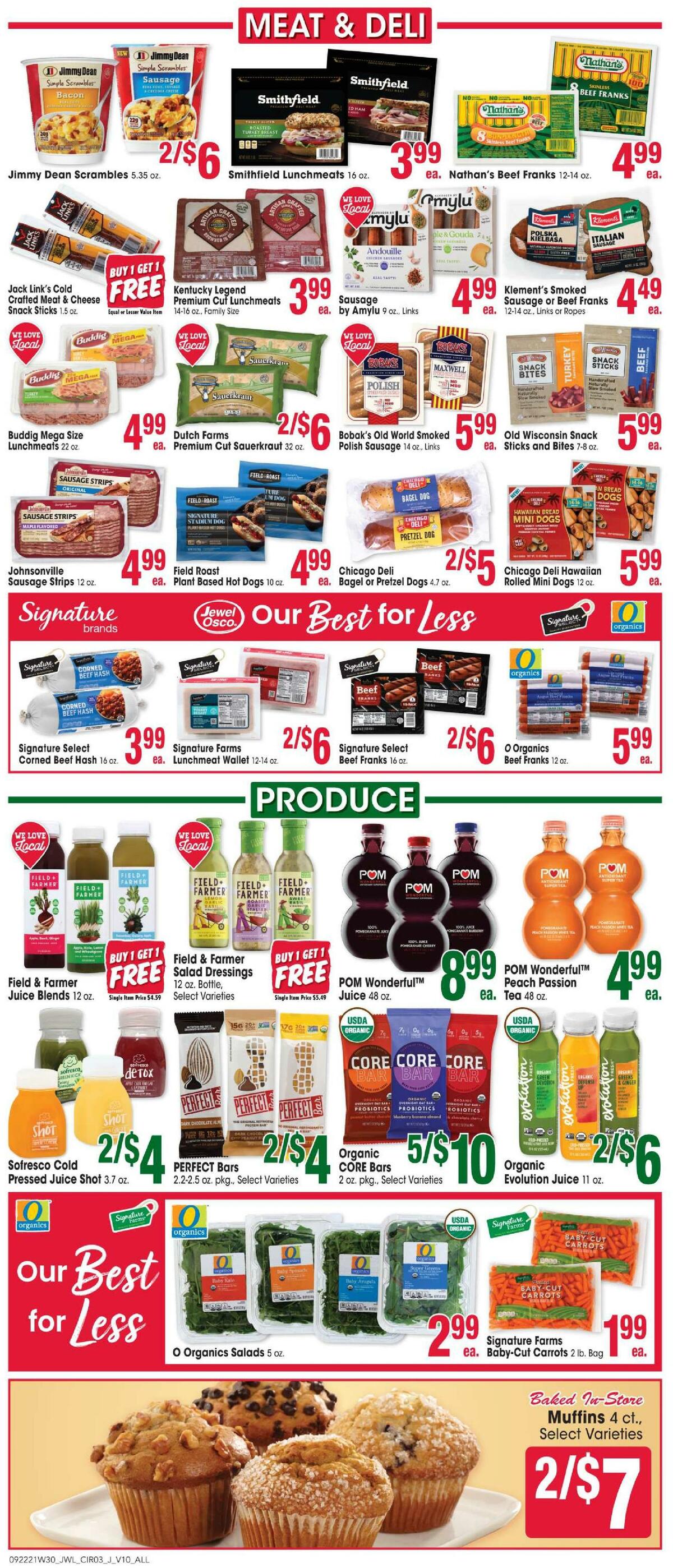 Jewel Osco Weekly Ad from September 22