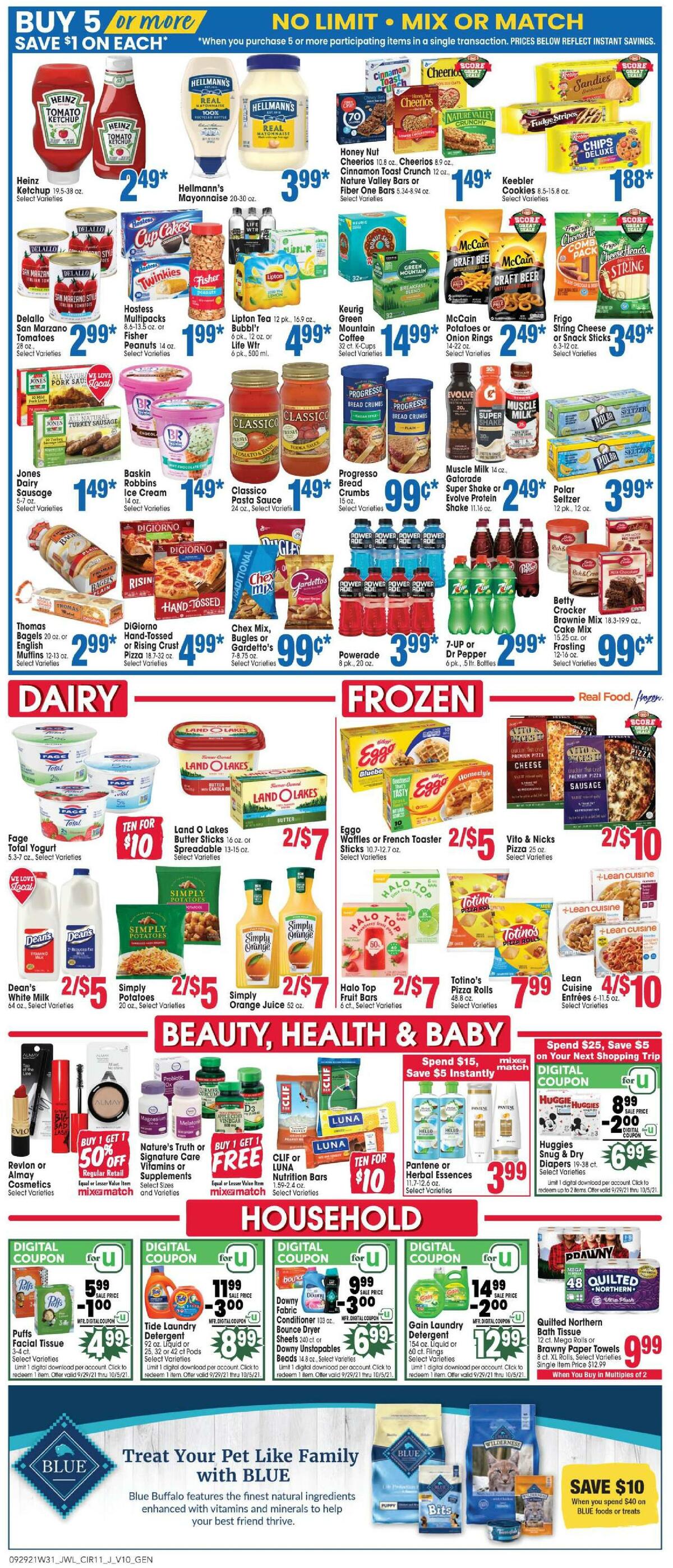 Jewel Osco Weekly Ad from September 29