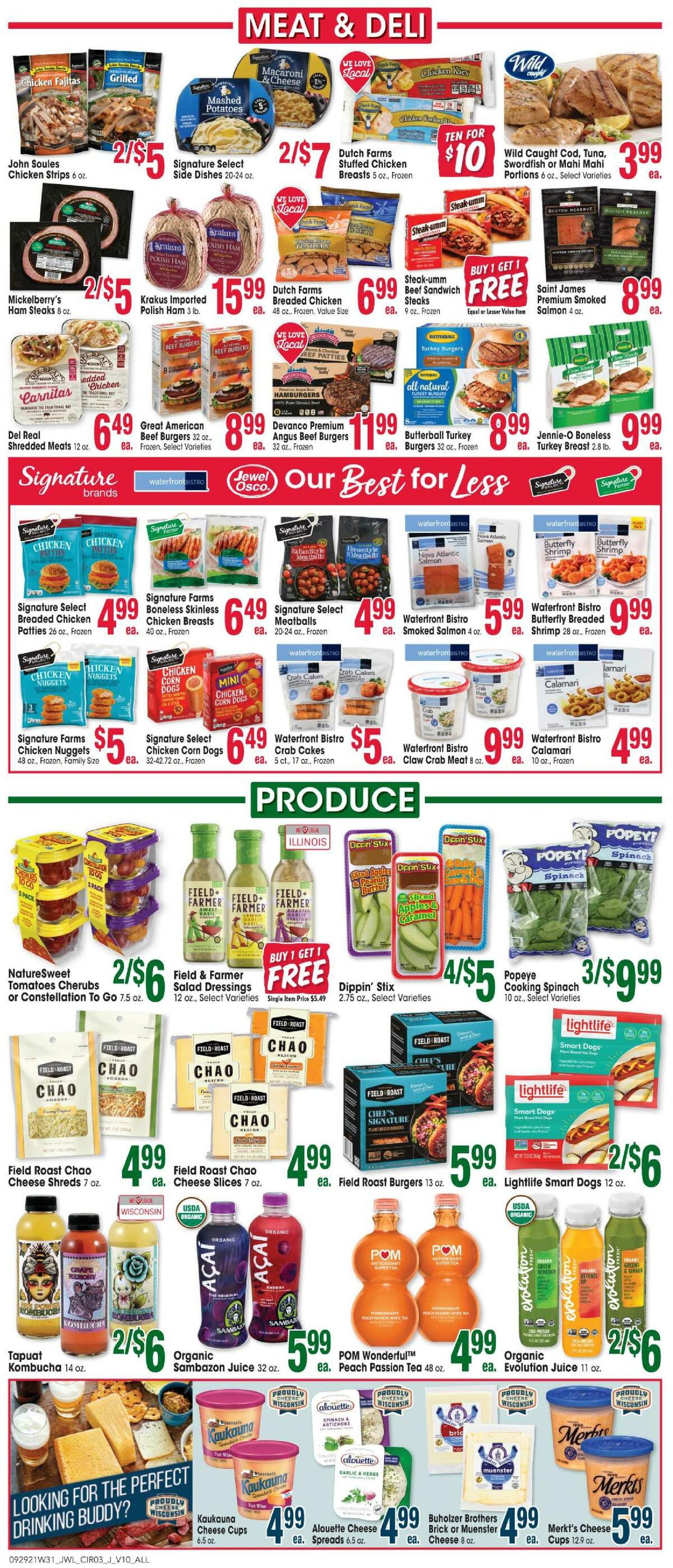 Jewel Osco Weekly Ad from September 29