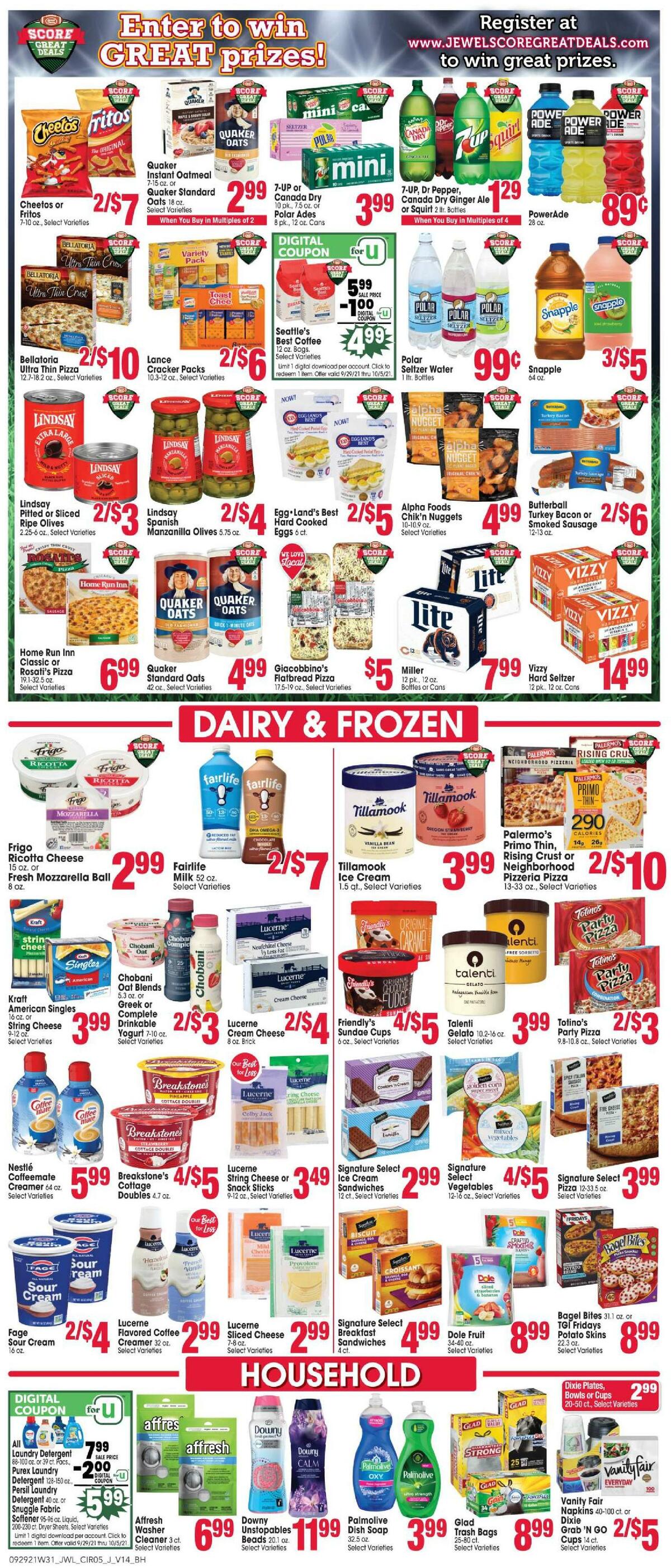 Jewel Osco Weekly Ad from September 29