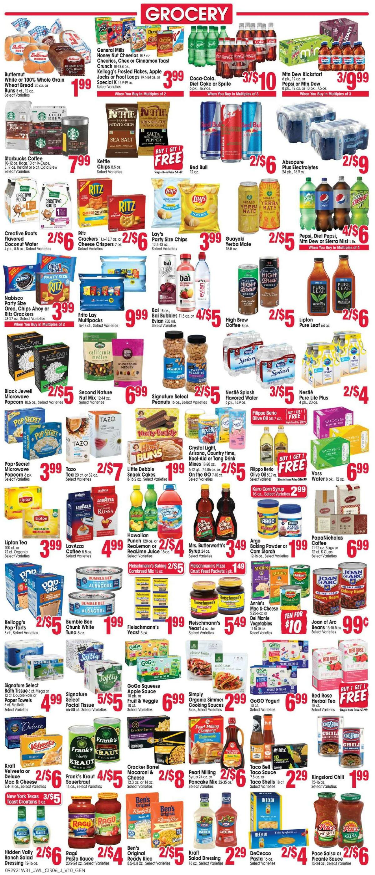 Jewel Osco Weekly Ad from September 29