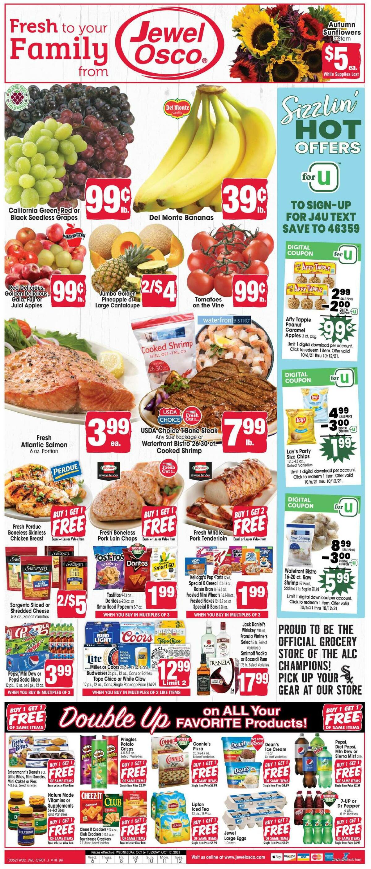 Jewel Osco Weekly Ad from October 6