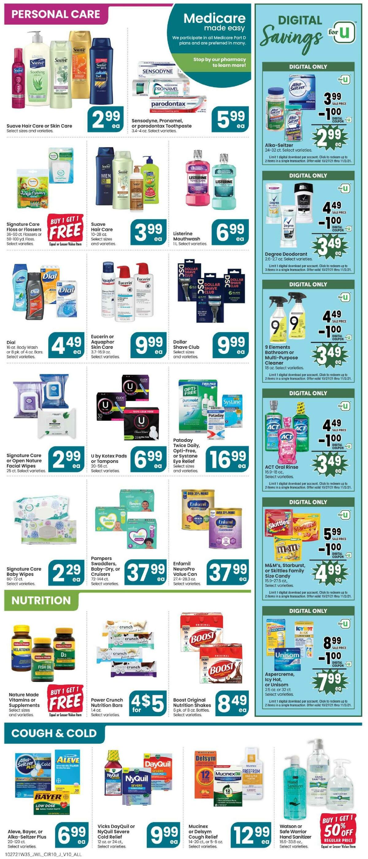 Jewel Osco Weekly Ad from October 27