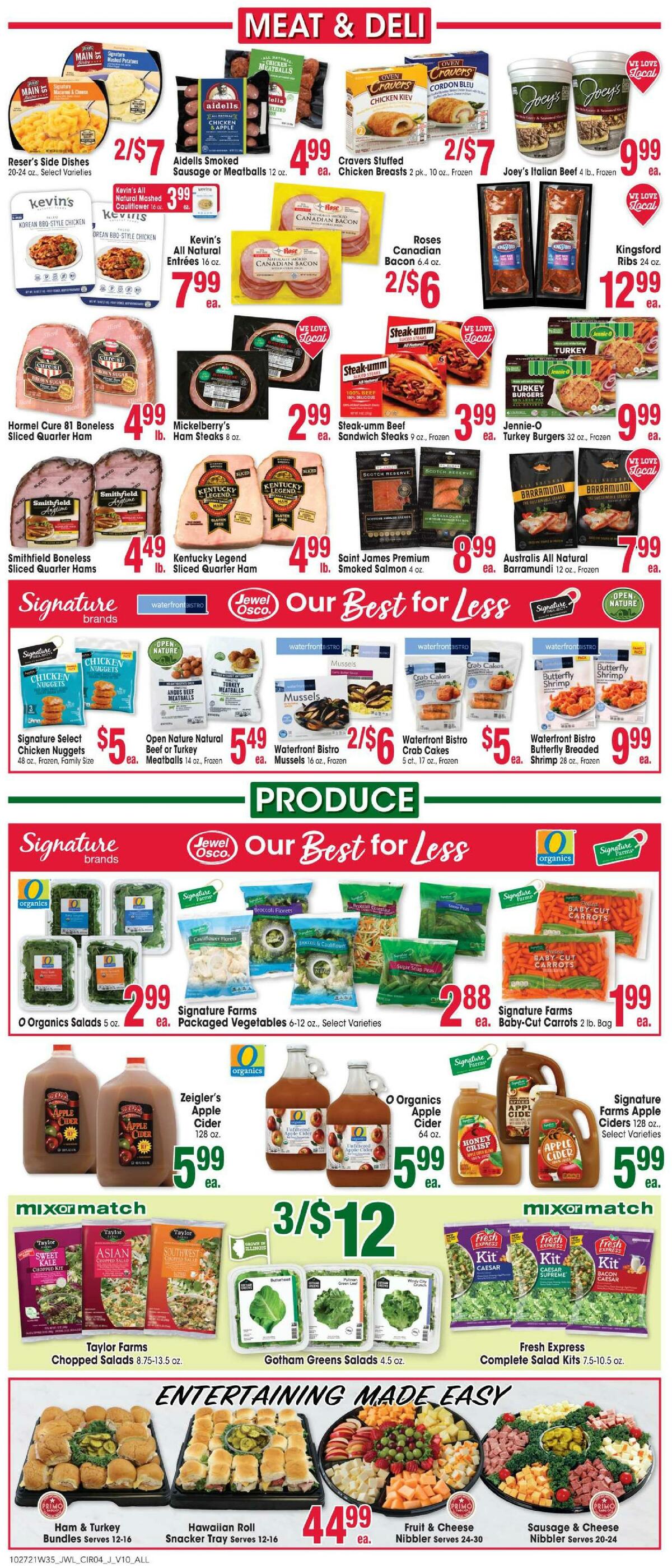 Jewel Osco Weekly Ad from October 27