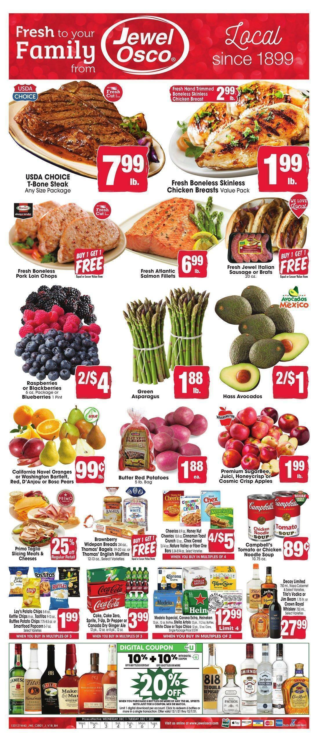 Jewel Osco Weekly Ad from December 1