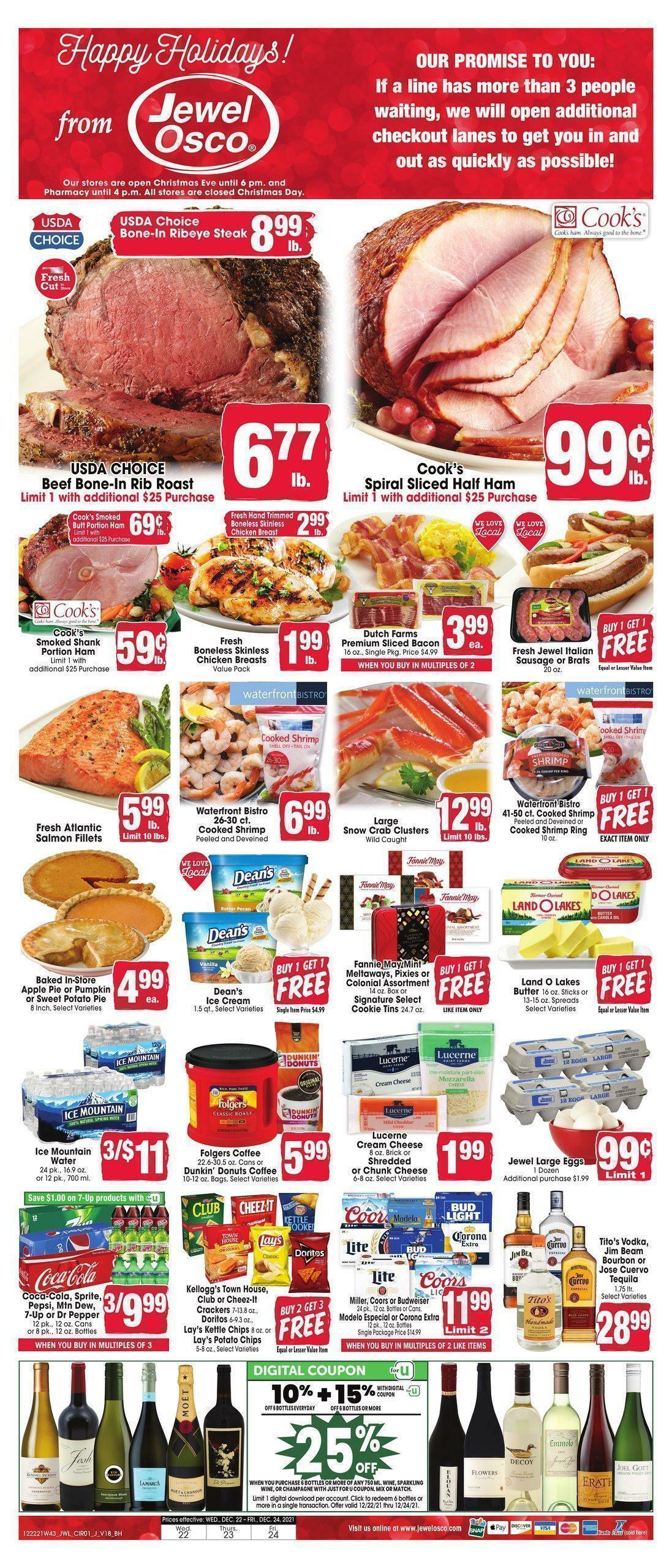 Jewel Osco Weekly Ad from December 22