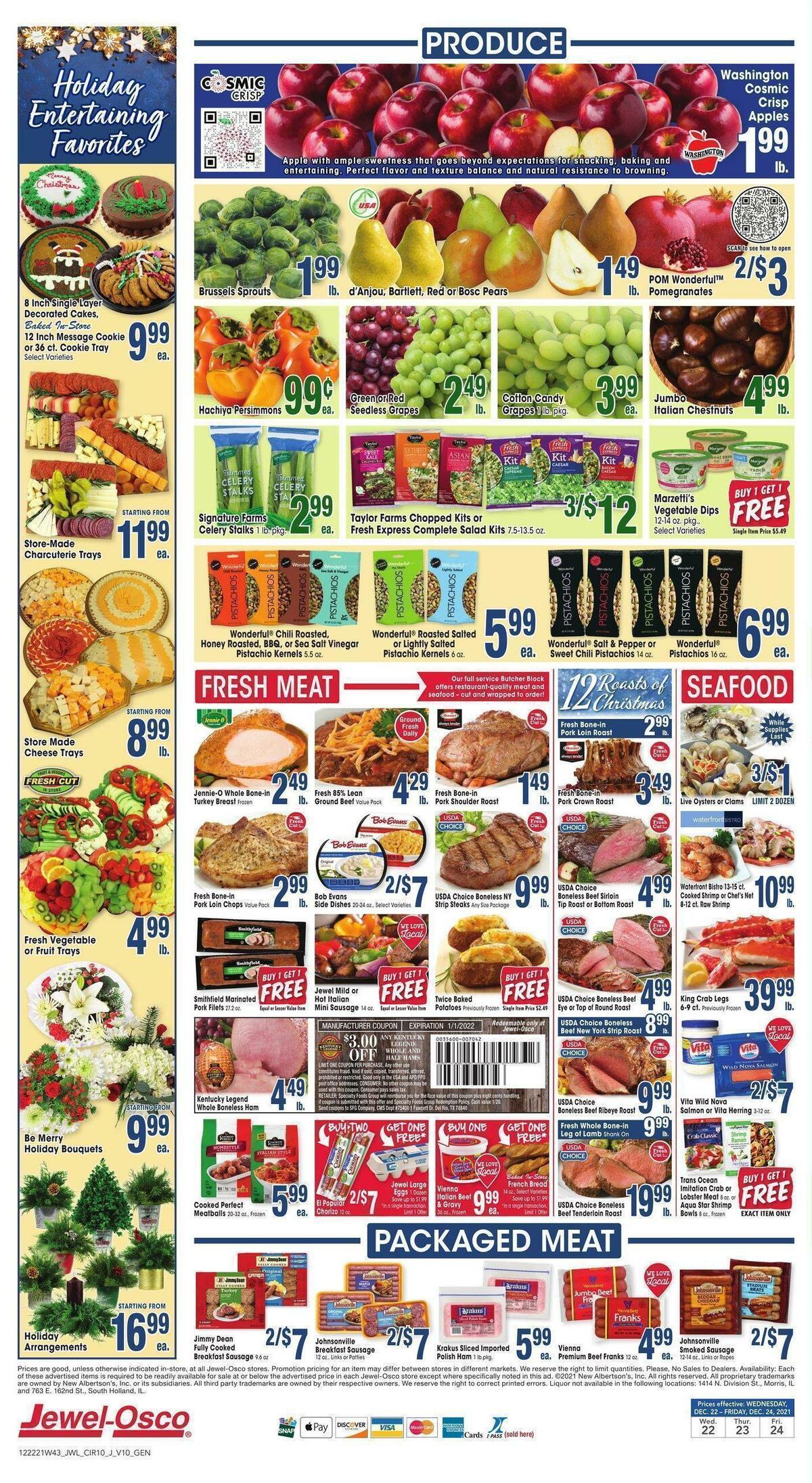Jewel Osco Weekly Ad from December 22