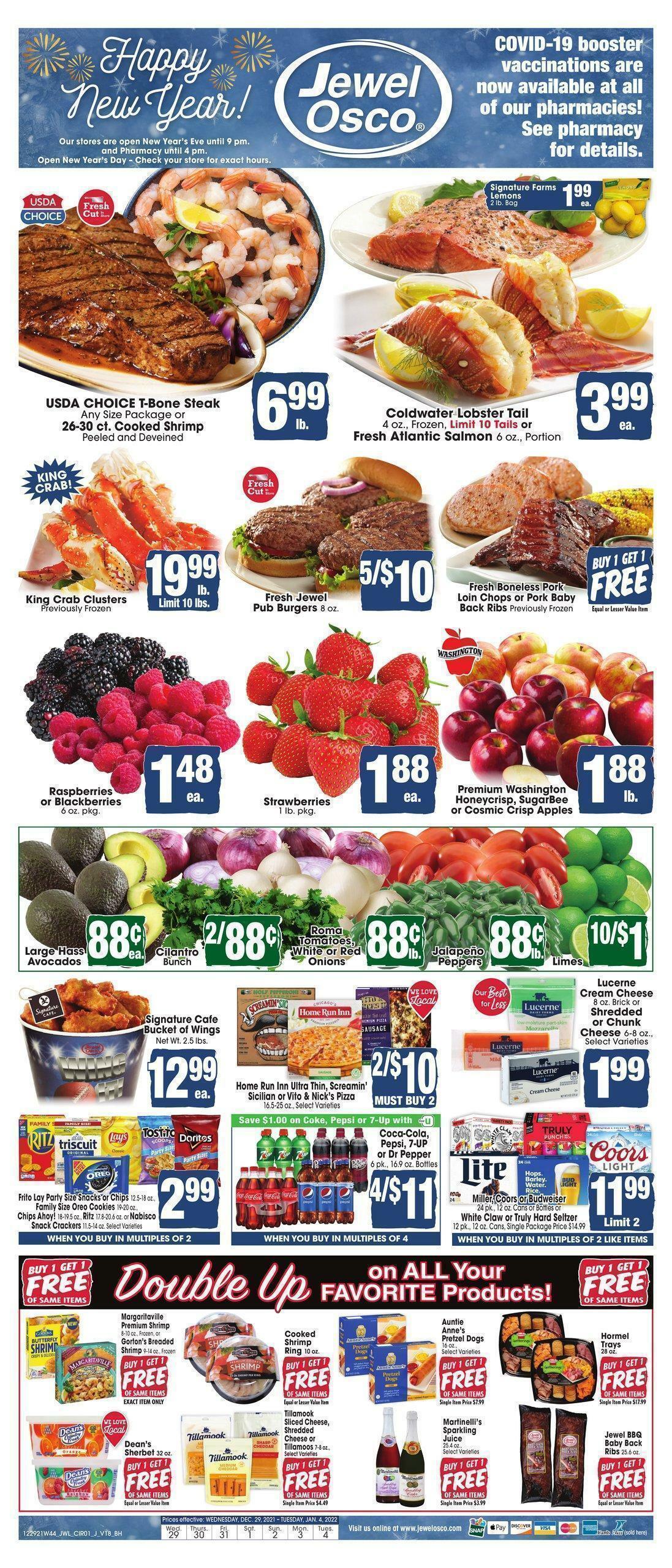 Jewel Osco Weekly Ad from December 29