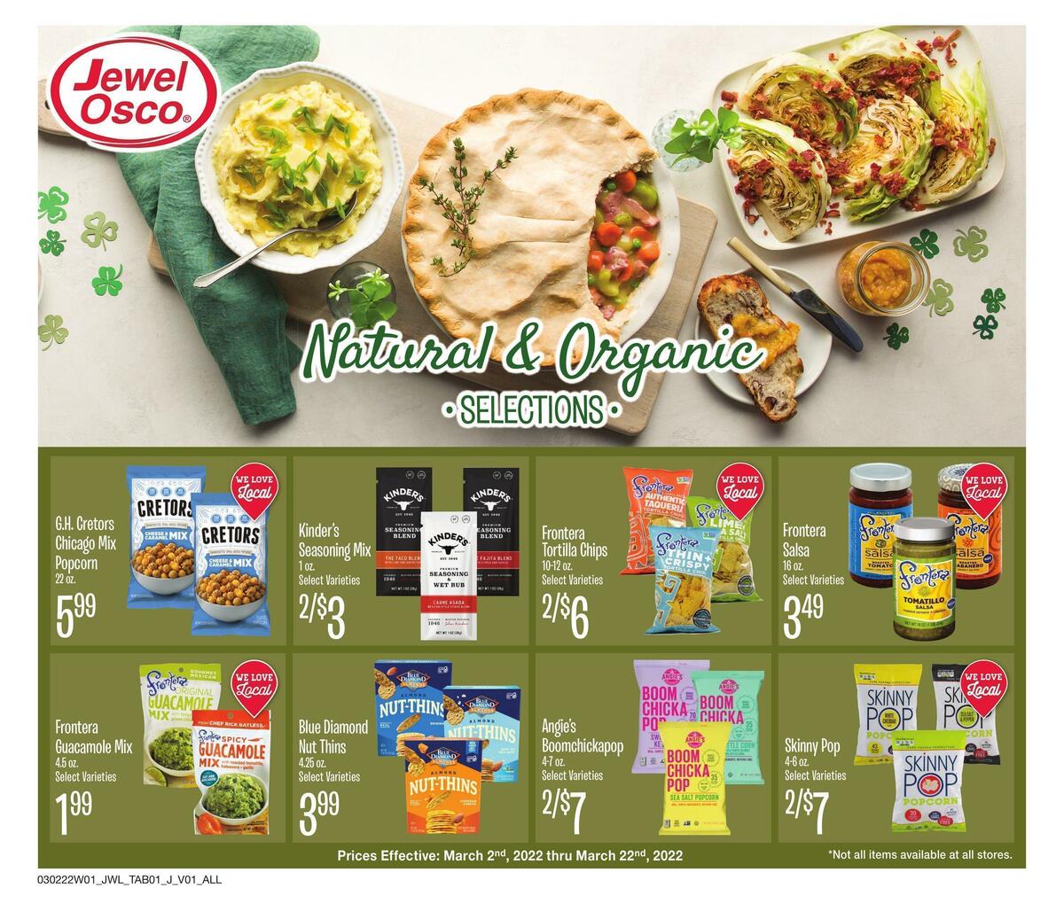 Jewel Osco Natural & Organic Weekly Ad from March 2