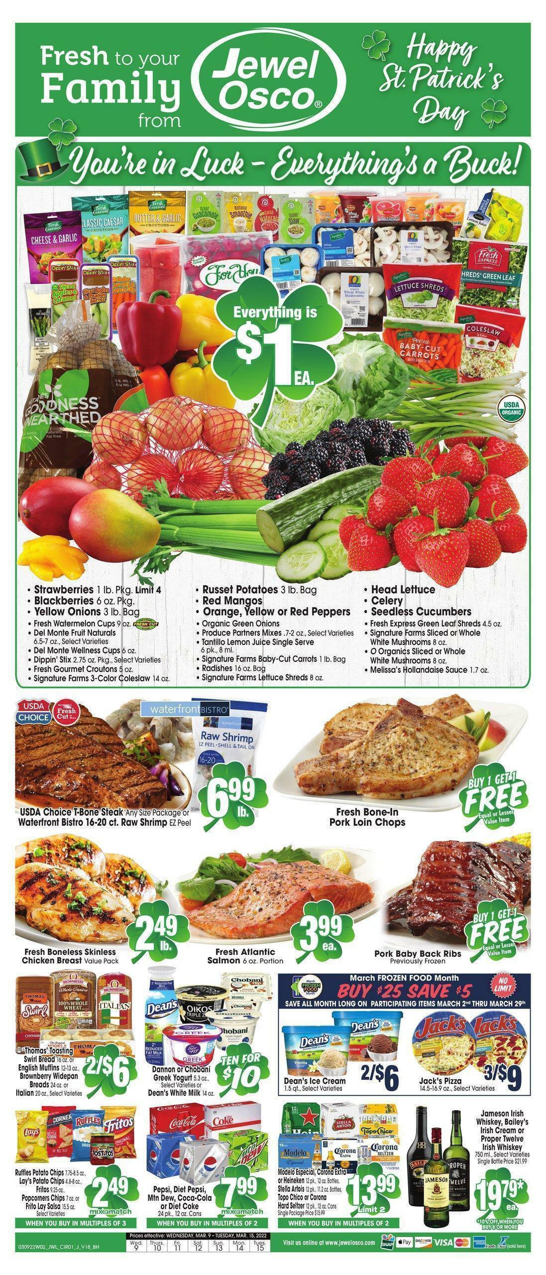 Jewel Osco Weekly Ad from March 9