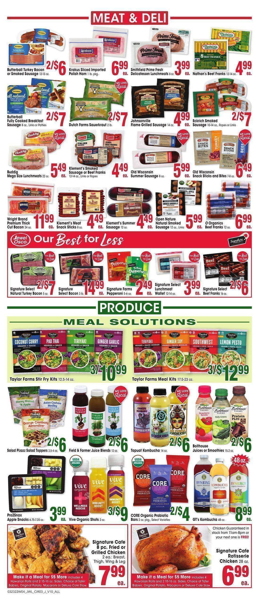Jewel Osco Weekly Ad from March 23