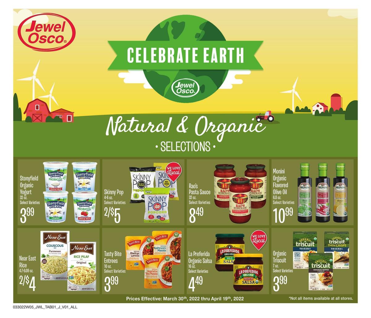 Jewel Osco Natural & Organic Weekly Ad from March 30