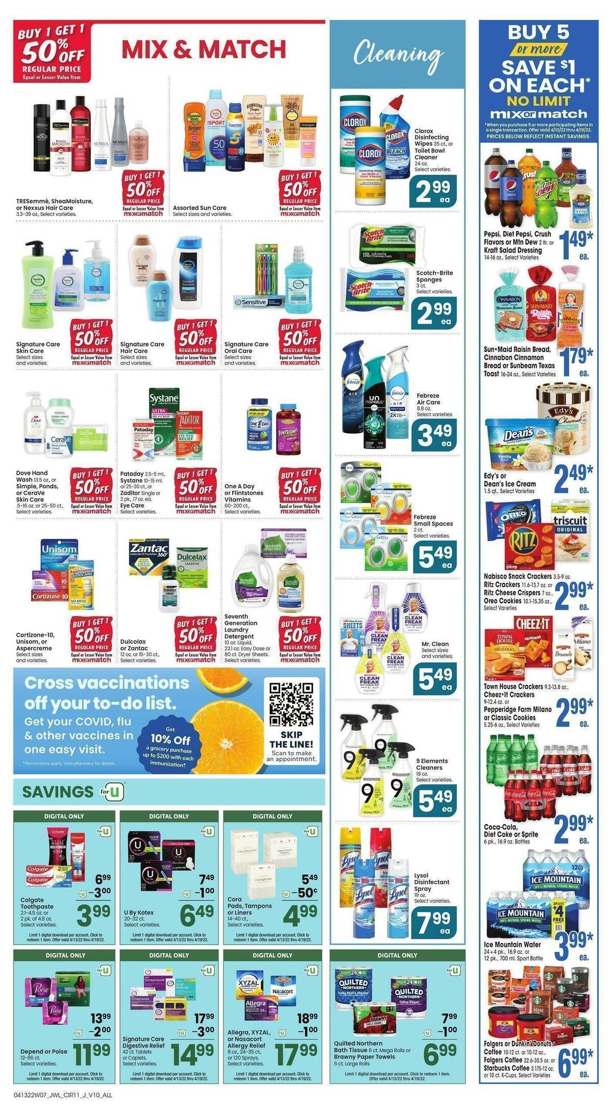 Jewel Osco Weekly Ad from April 13