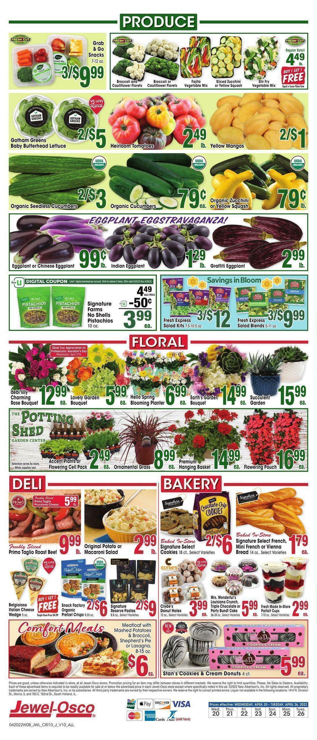 Jewel Osco Weekly Ad from April 20