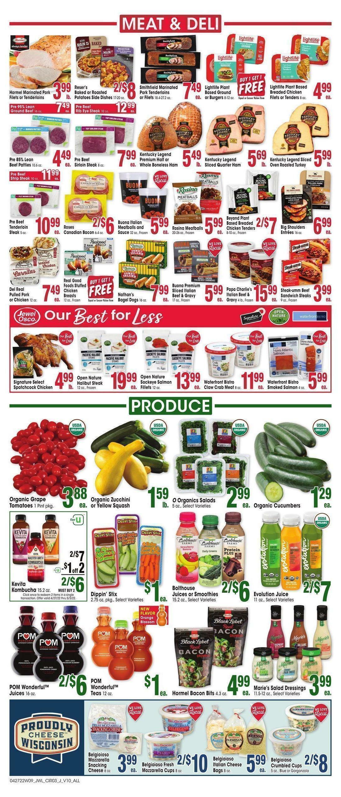 Jewel Osco Weekly Ad from April 27