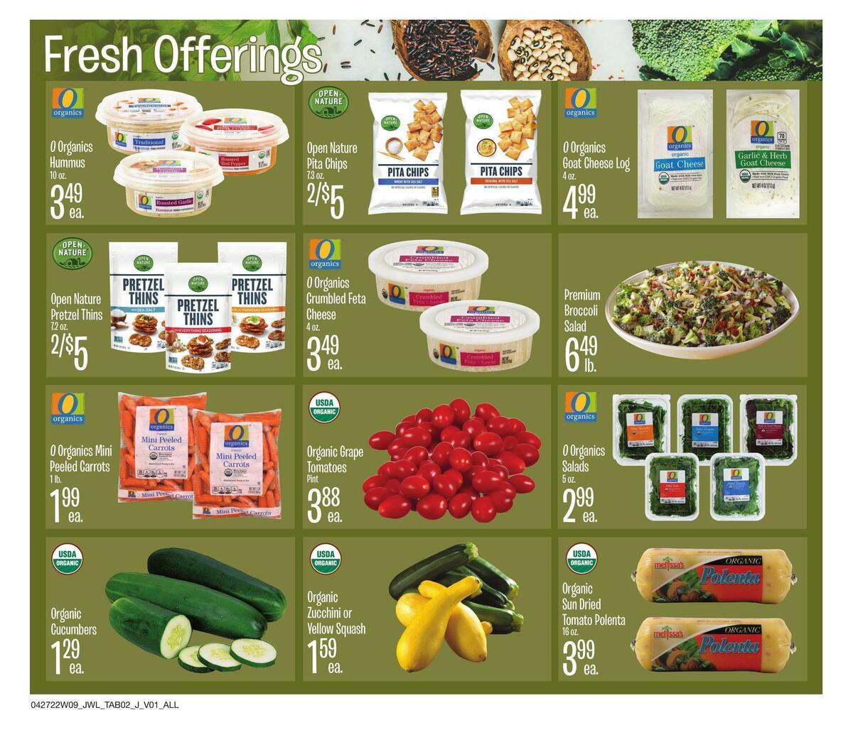 Jewel Osco Natural & Organic Weekly Ad from April 27