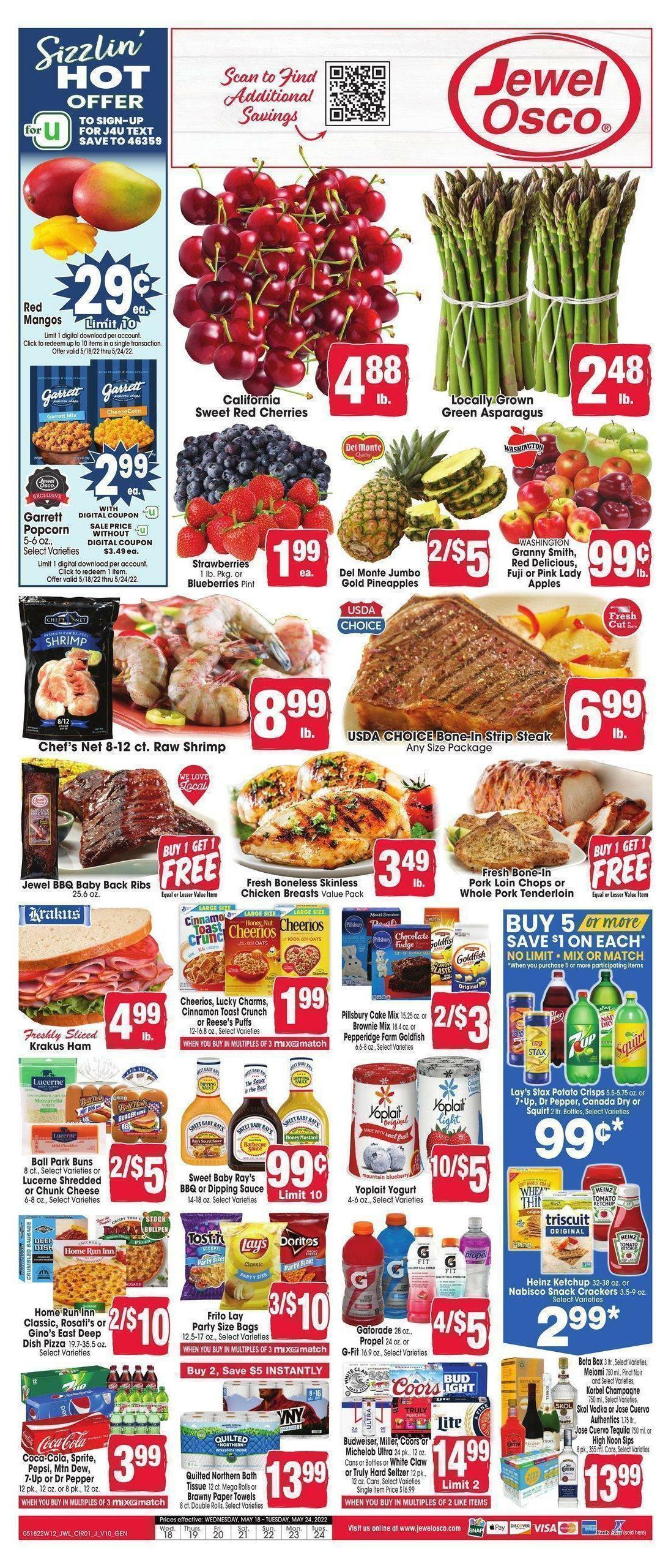 Jewel Osco Weekly Ad from May 18