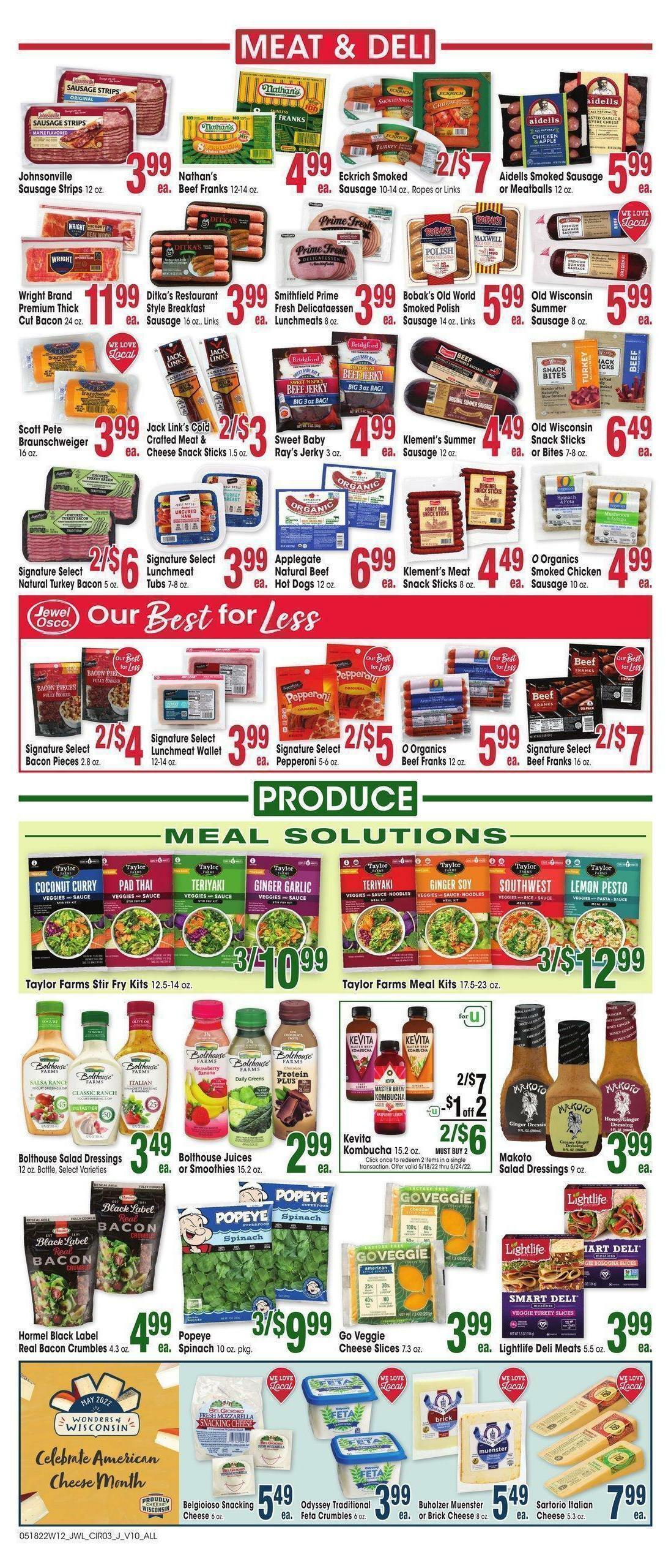 Jewel Osco Weekly Ad from May 18