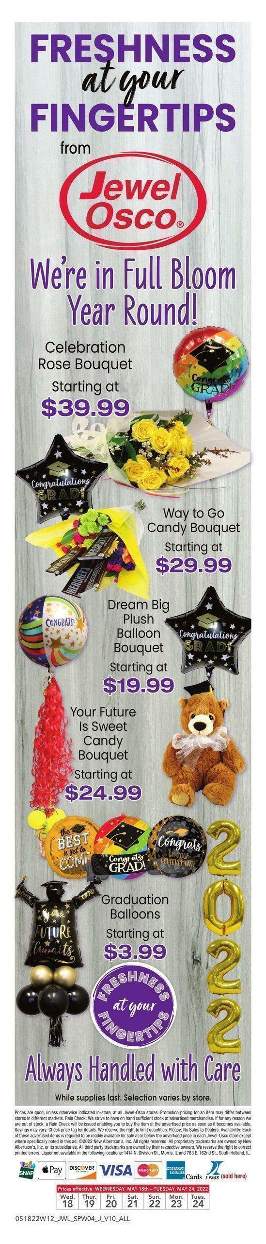 Jewel Osco Weekly Ad from May 18