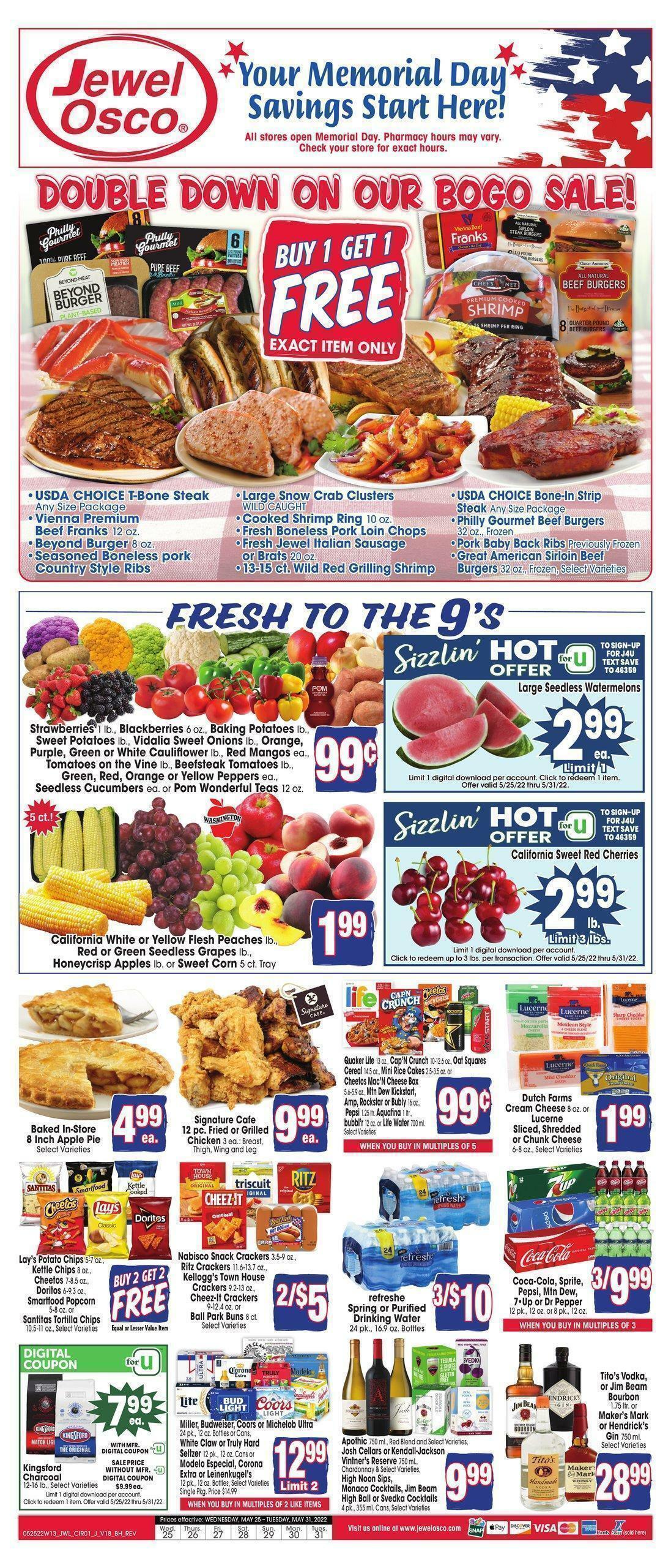Jewel Osco Weekly Ad from May 25