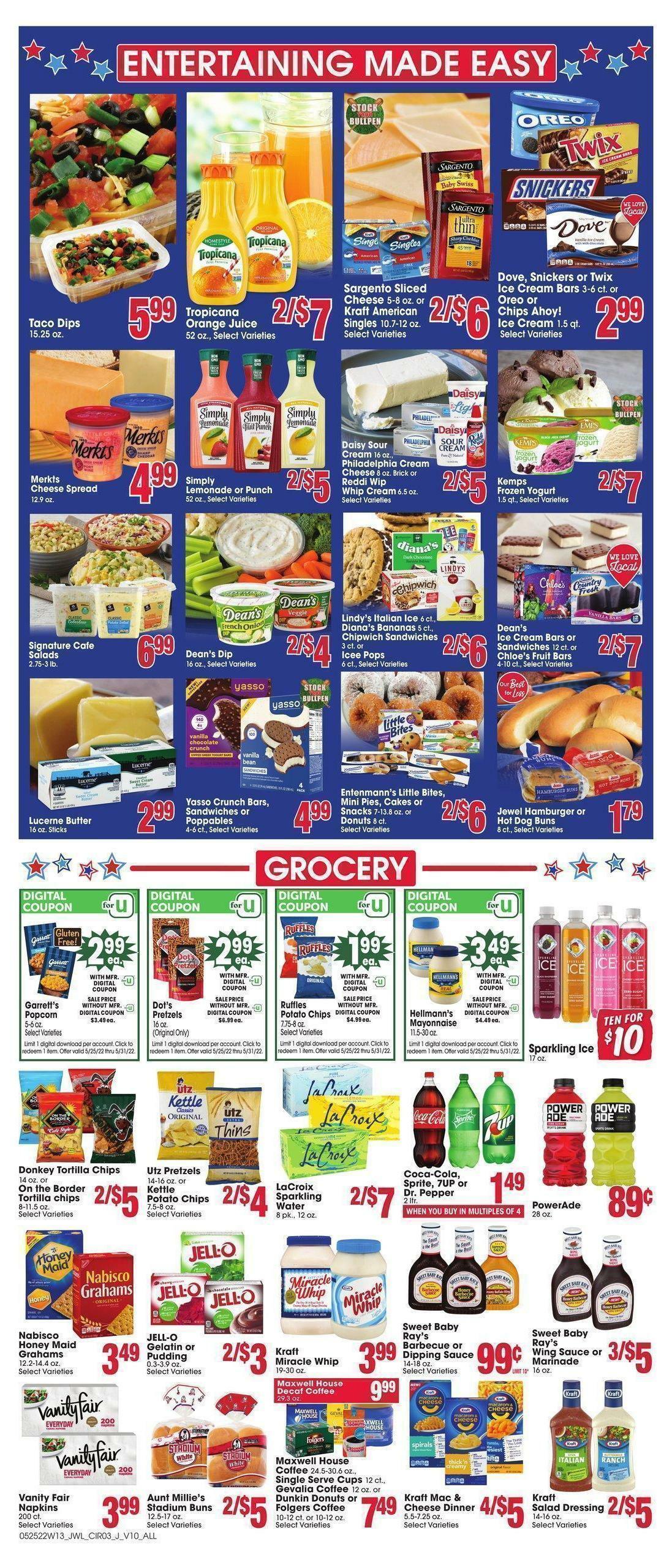 Jewel Osco Weekly Ad from May 25