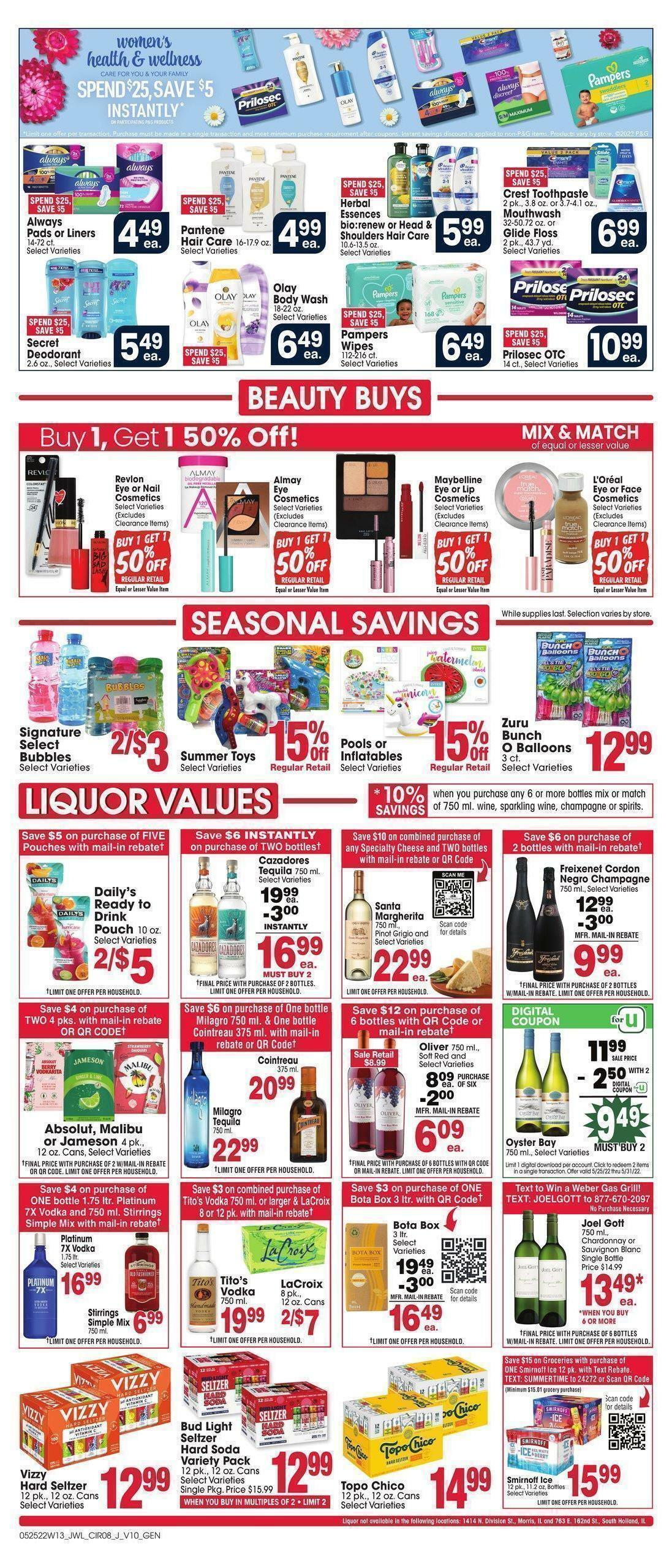 Jewel Osco Weekly Ad from May 25