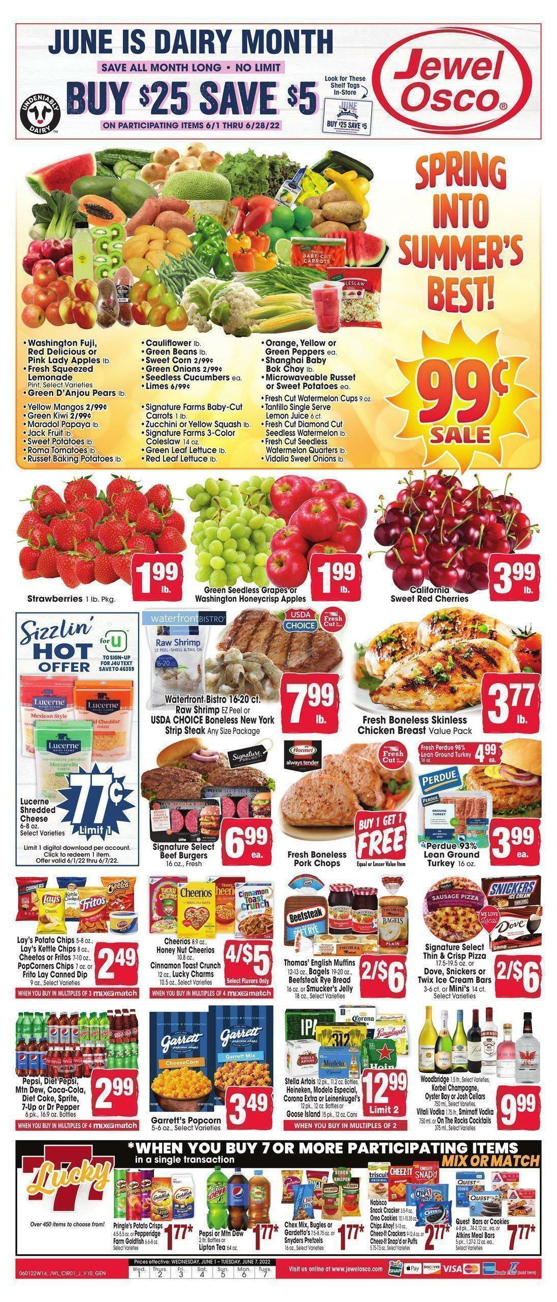 Jewel Osco Weekly Ad from June 1
