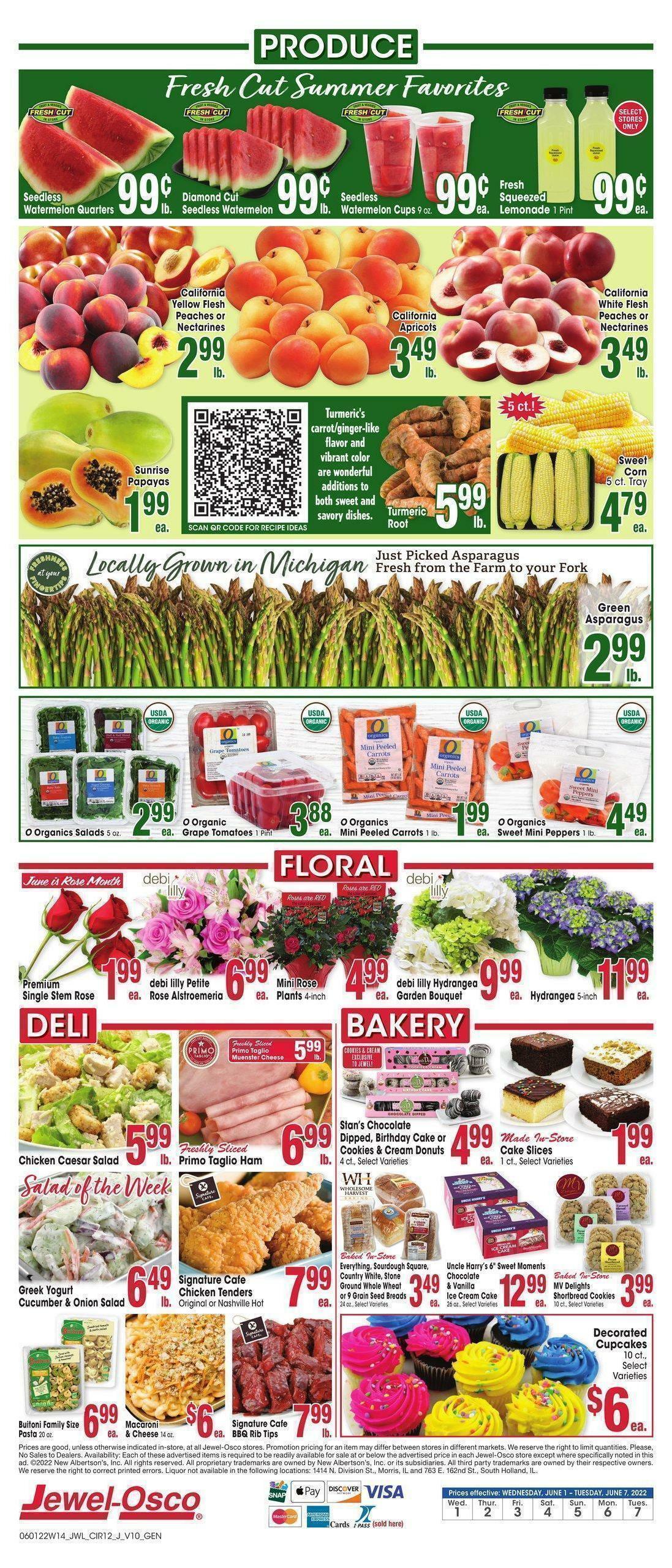 Jewel Osco Weekly Ad from June 1