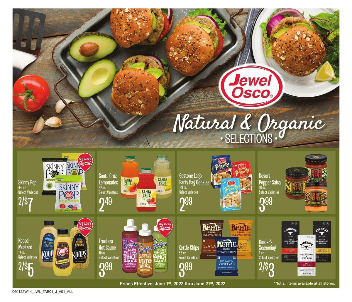 Jewel Osco Natural & Organic Weekly Ad from June 1