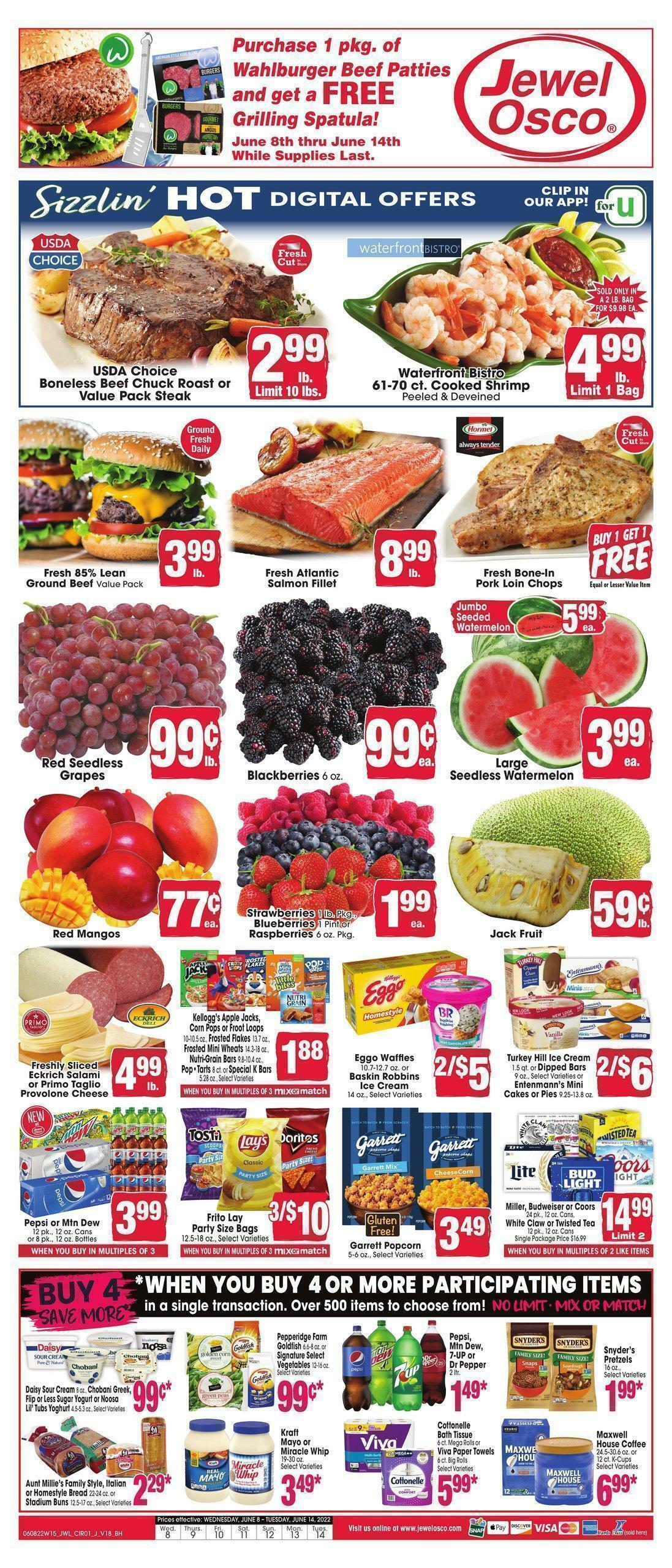 Jewel Osco Weekly Ad from June 8