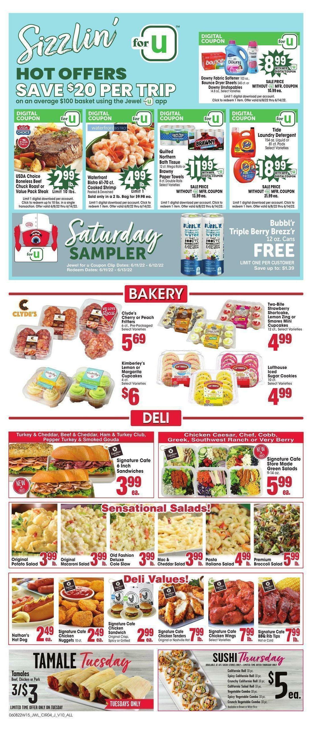Jewel Osco Weekly Ad from June 8