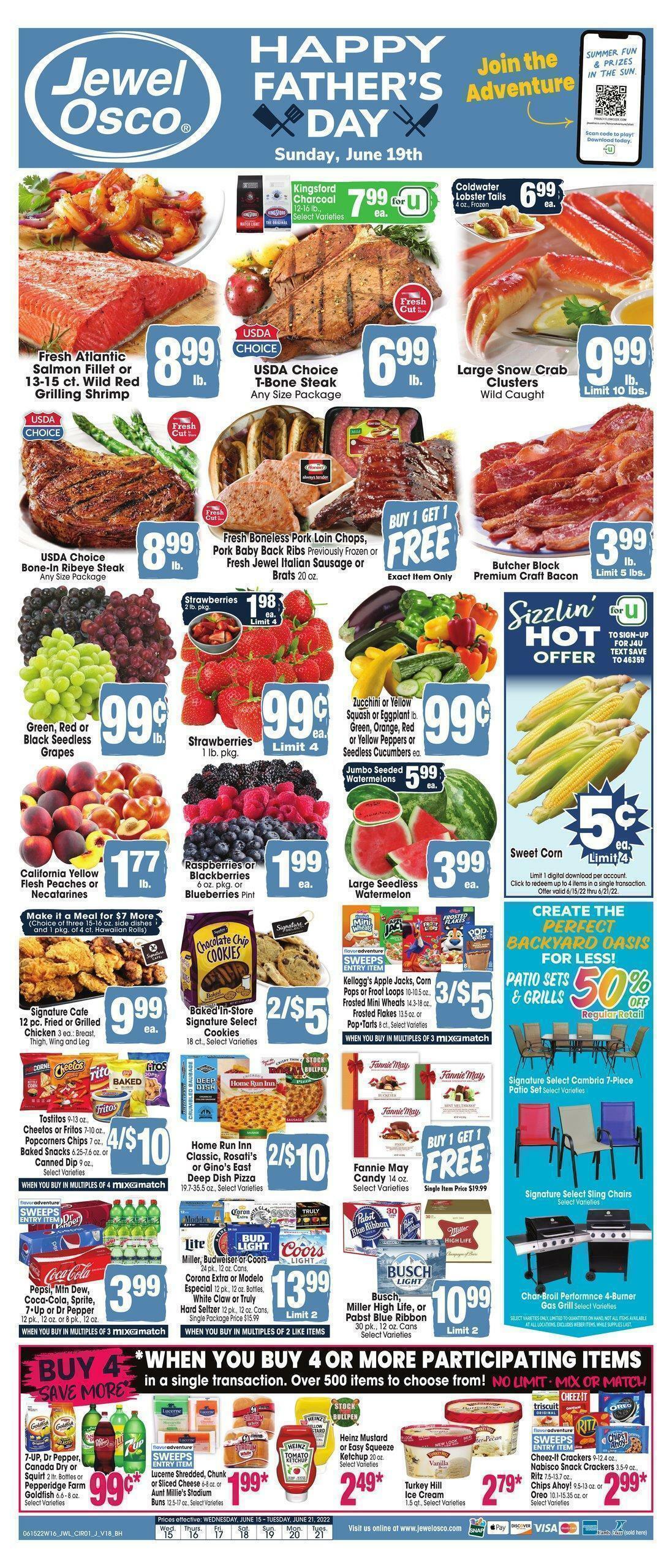 Jewel Osco Weekly Ad from June 15