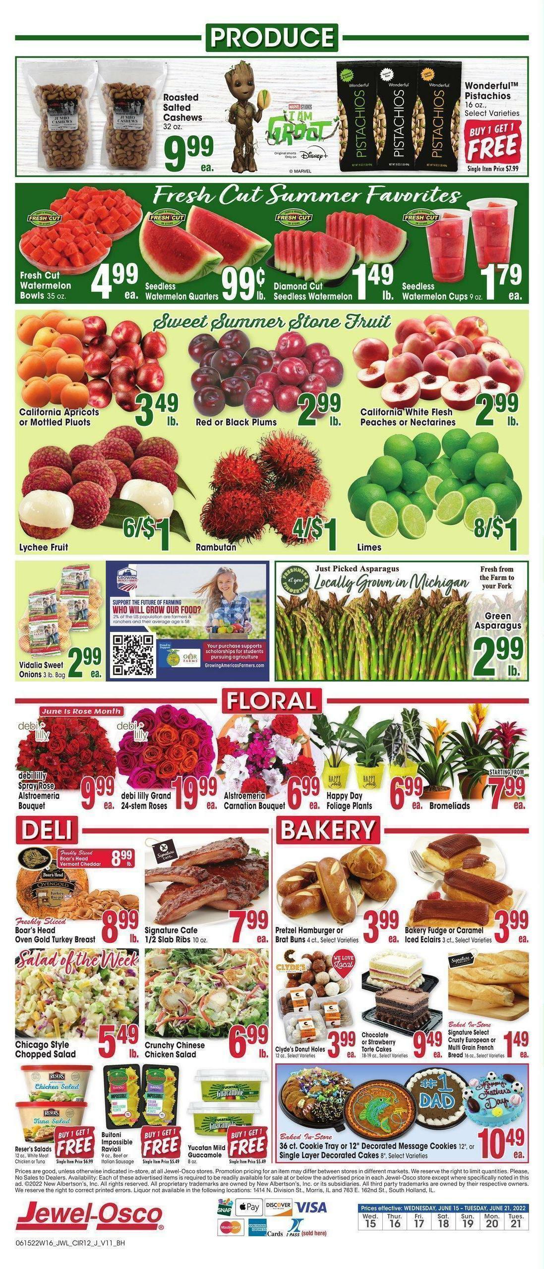 Jewel Osco Weekly Ad from June 15