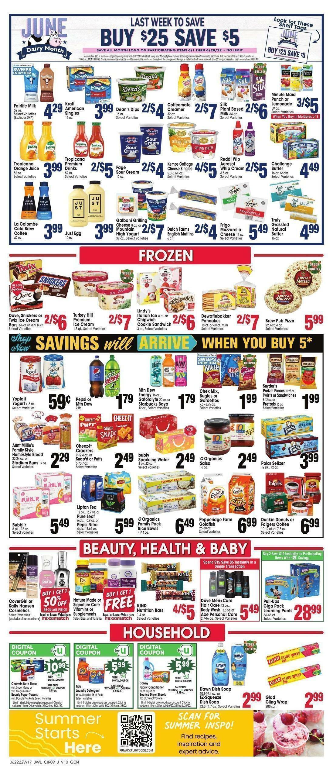 Jewel Osco Weekly Ad from June 22