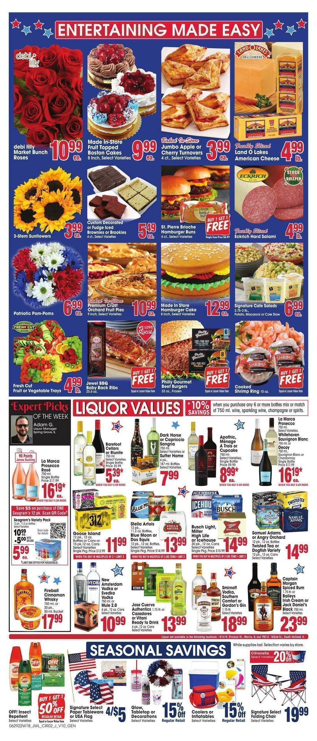 Jewel Osco Weekly Ad from June 29