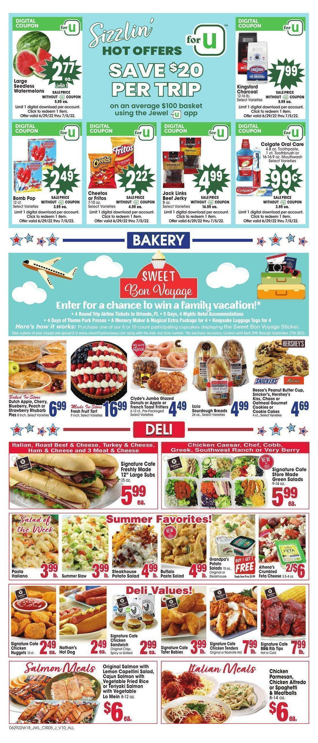 Jewel Osco Weekly Ad from June 29