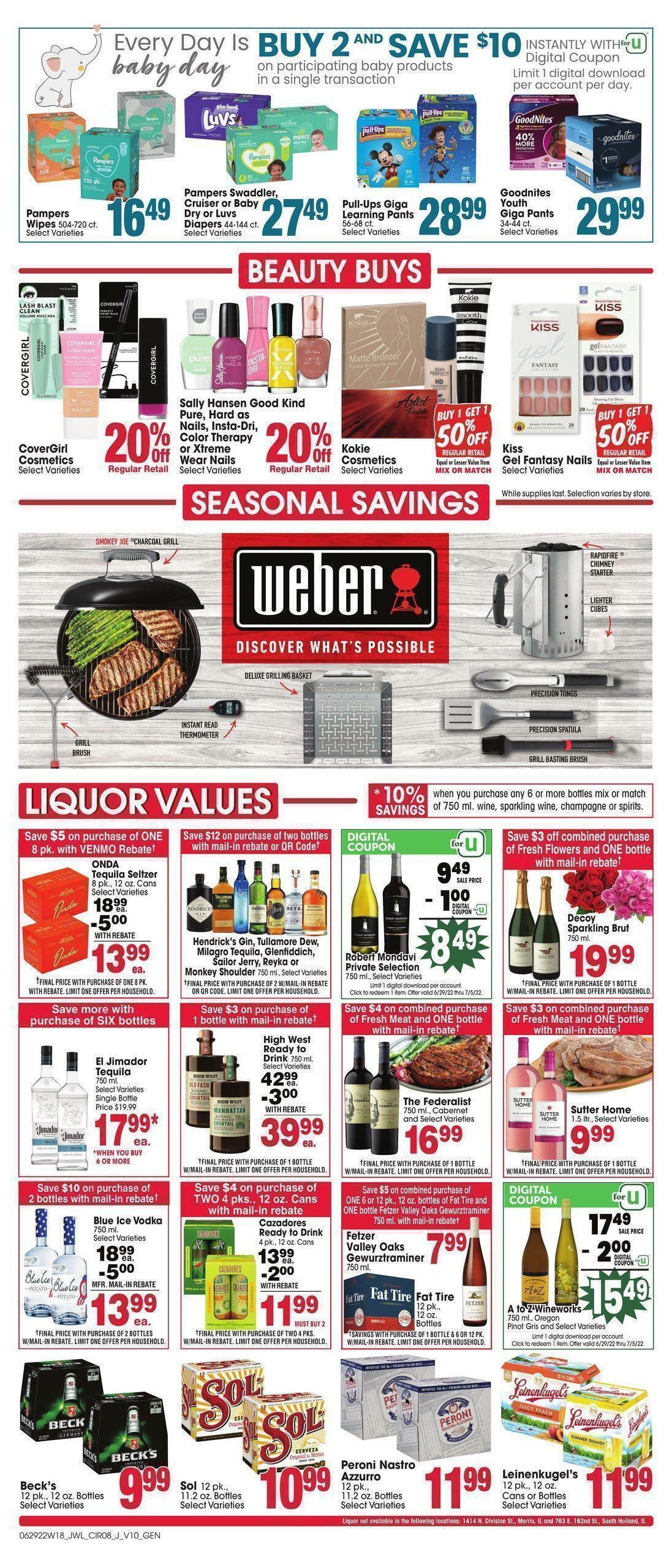 Jewel Osco Weekly Ad from June 29